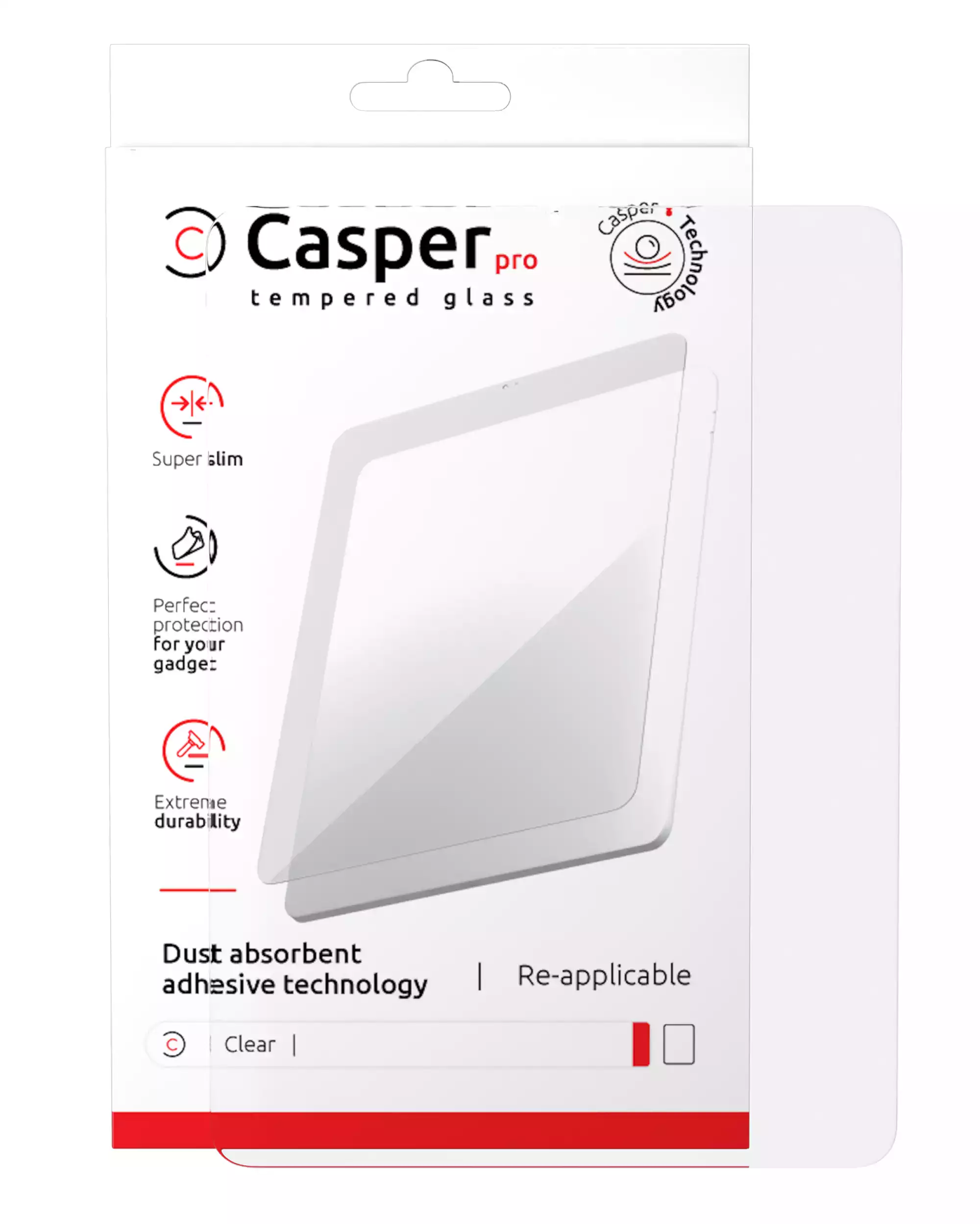 Casper Pro Tempered Glass For iPad Air 1 / Air 2 / iPad Pro 9.7 / iPad 5 (2017) / iPad 6 (2018) (Retail Pack) (Matte)