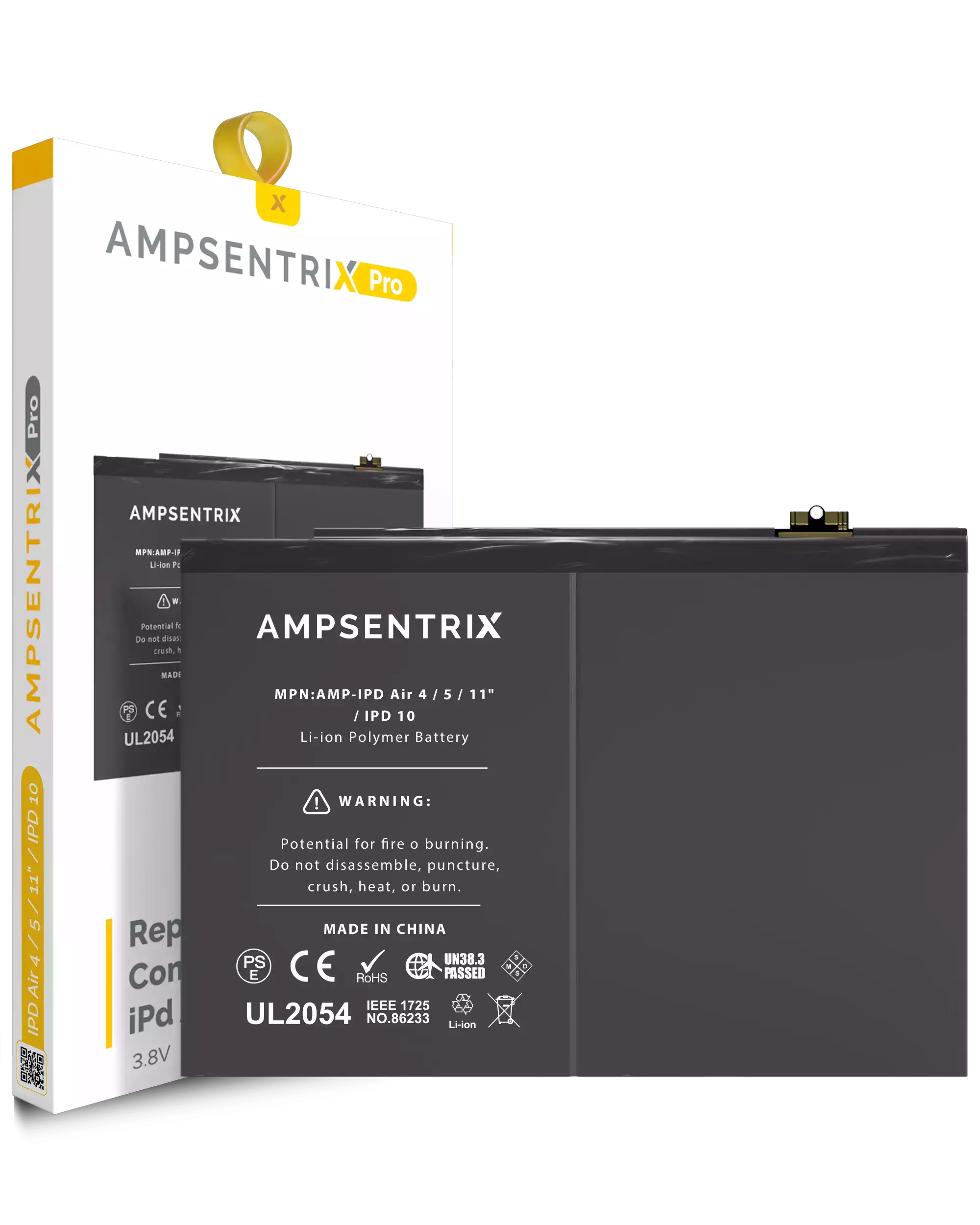 Replacement Battery For iPad Air 4 (2020) / iPad Air 5 / iPad Air 11"(2024) / iPad 10 (2022) (AmpSentrix Pro)