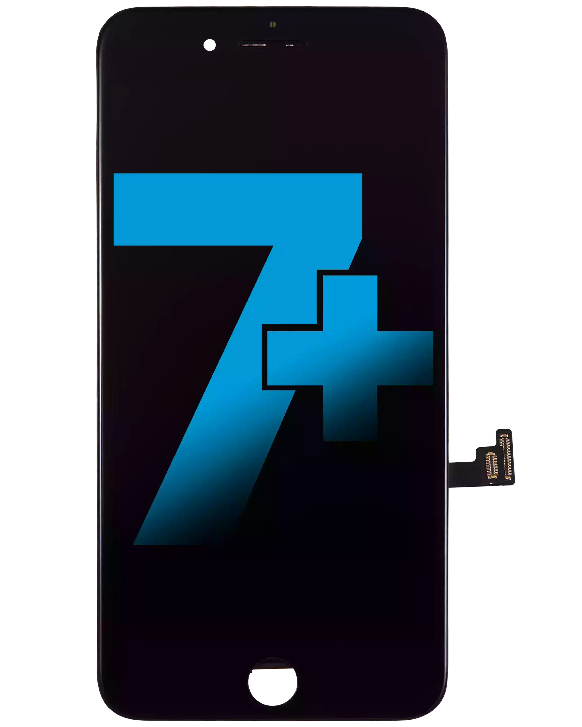 LCD Assembly With Steel Plate For iPhone 7 Plus (Aftermarket) (Black)