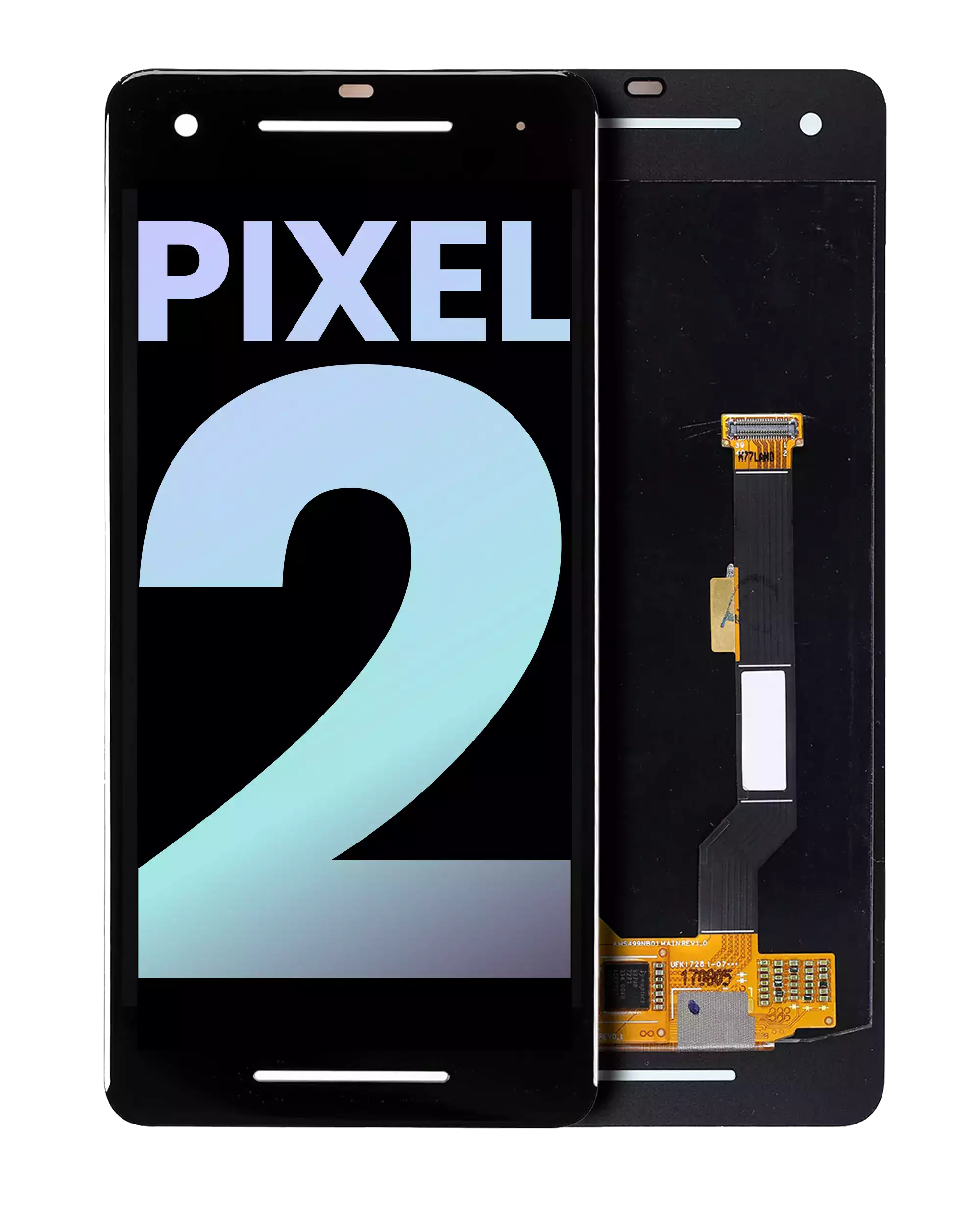 OLED Assembly Without Frame For Google Pixel 2 (Genuine OEM) (Black)