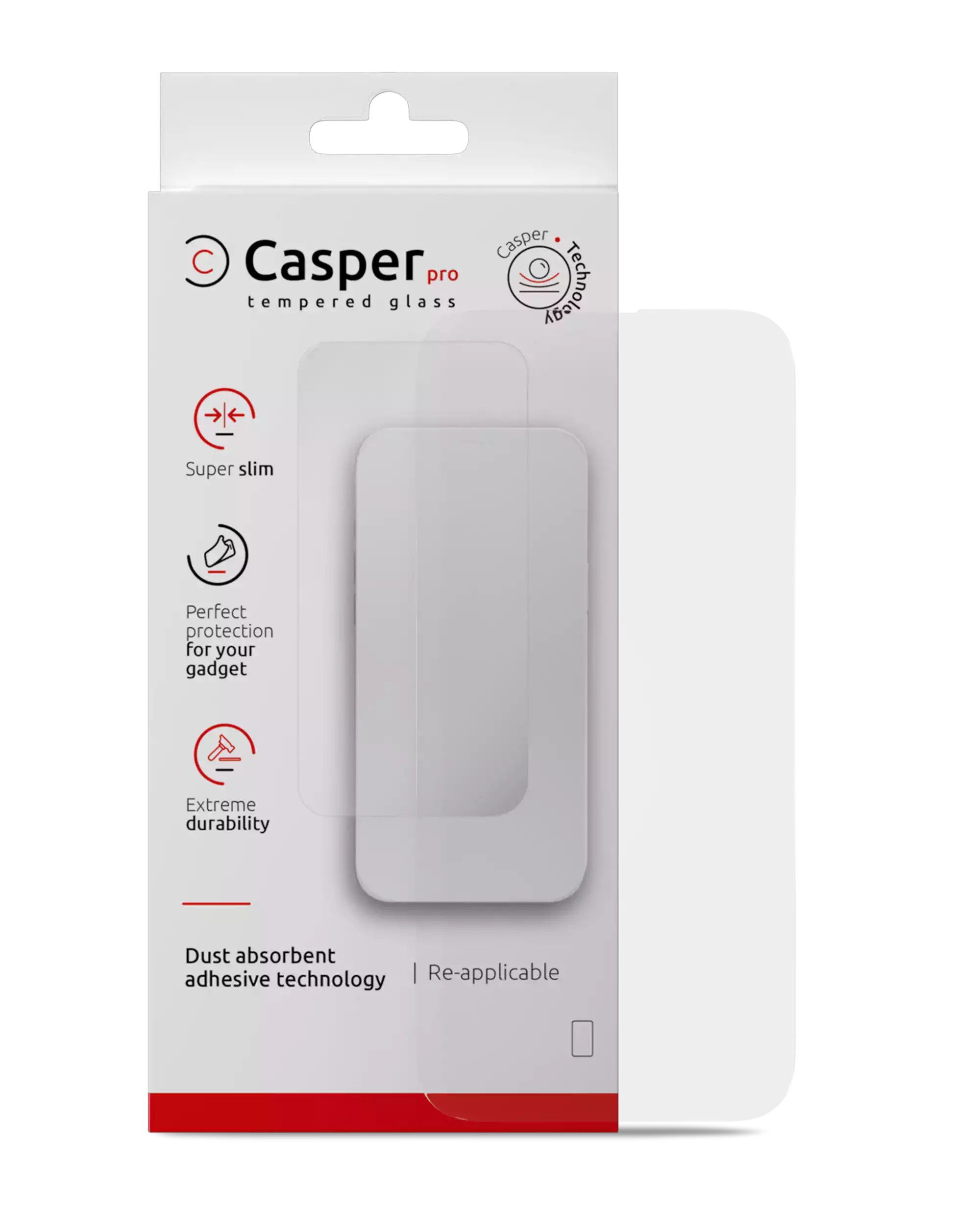 Casper Pro Tempered Glass For iPhone 13 Pro Max / 14 Plus (Retail Pack) (Clear)