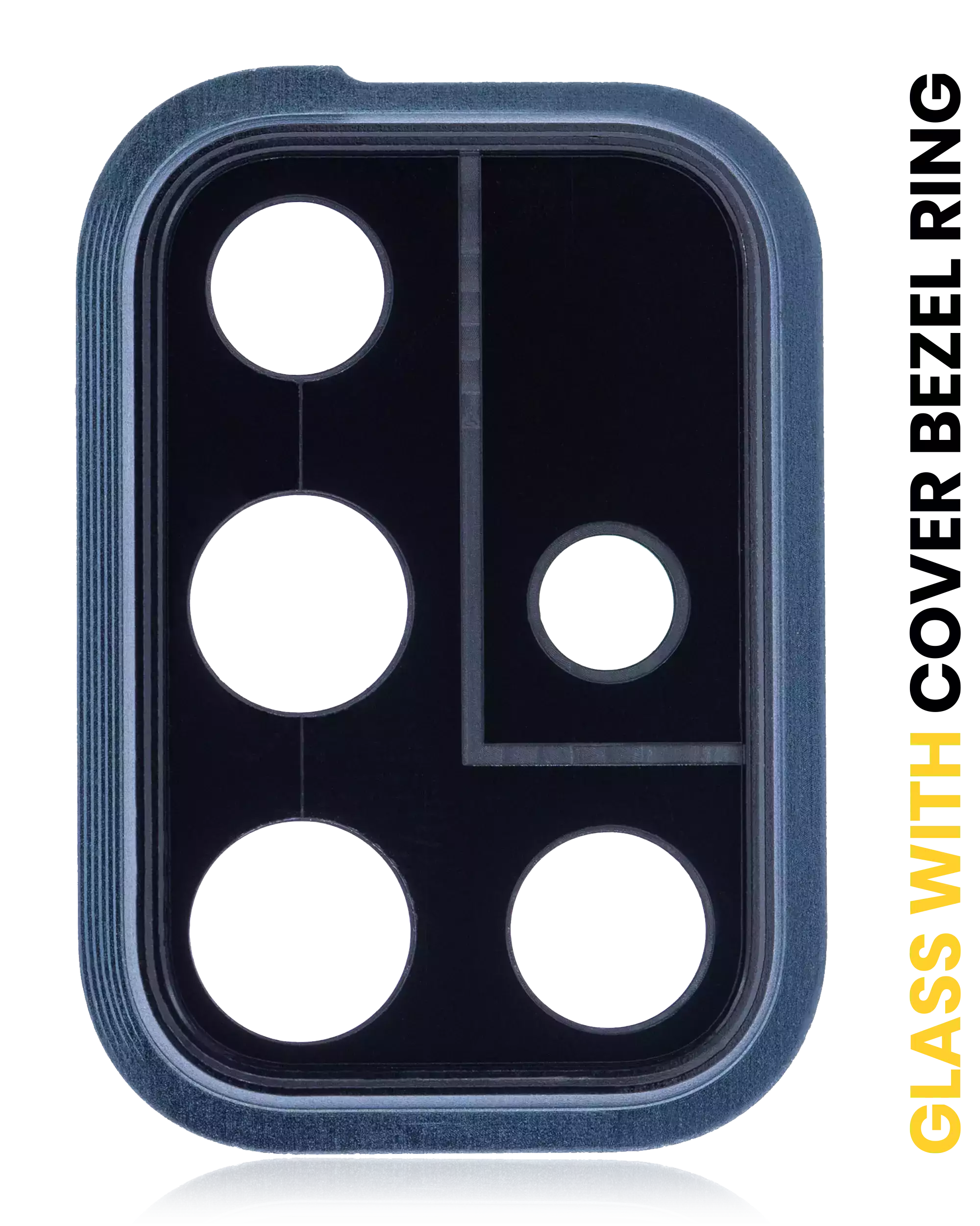 Back Camera Lens With Cover Bezel Ring For Samsung Galaxy A71 (A715 / 2020) (Prism Crush Black)