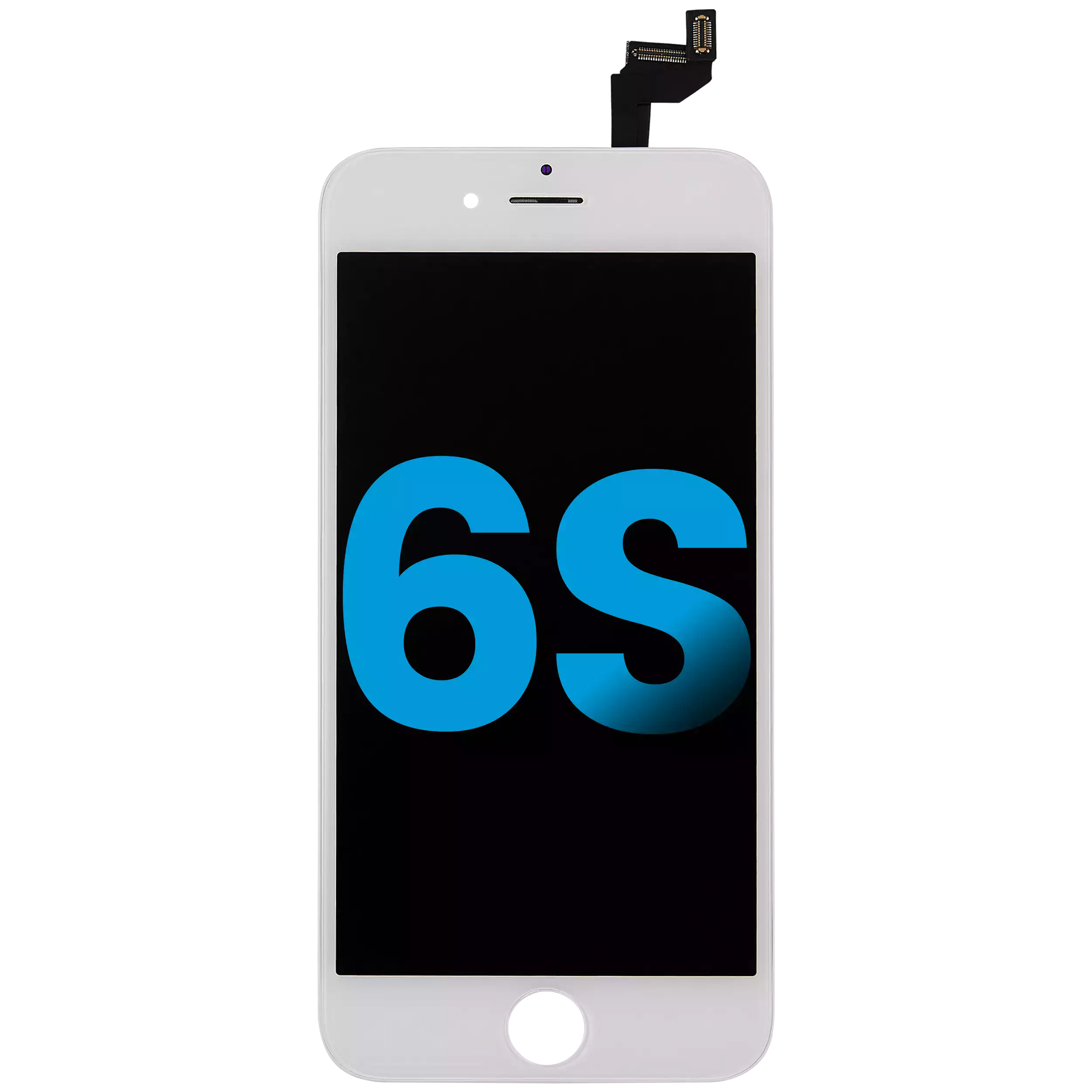LCD Assembly With Steel Plate For iPhone 6S (Aftermarket: AQ7) (White)