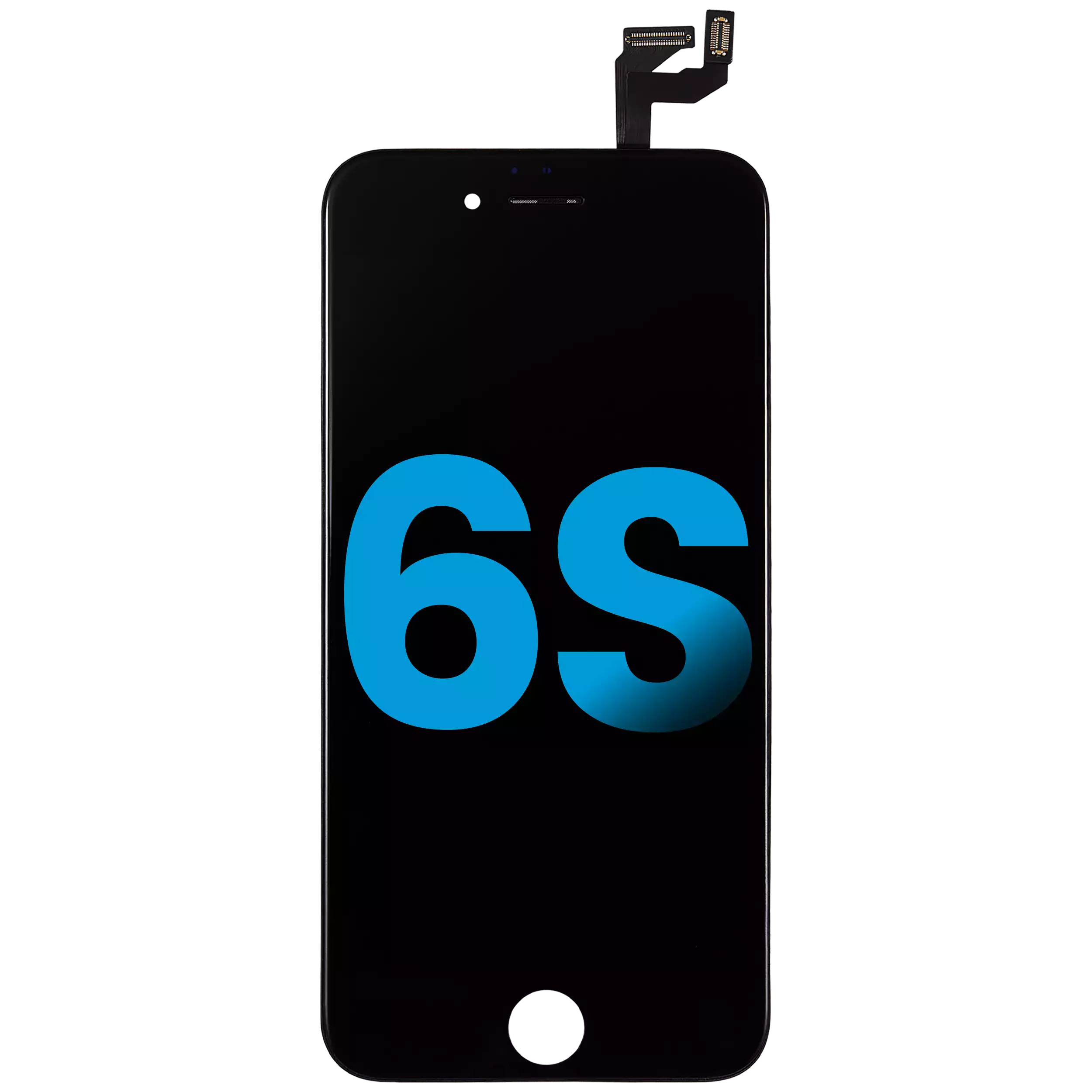 LCD Assembly With Steel Plate For iPhone 6S (Aftermarket: AQ7) (Black)
