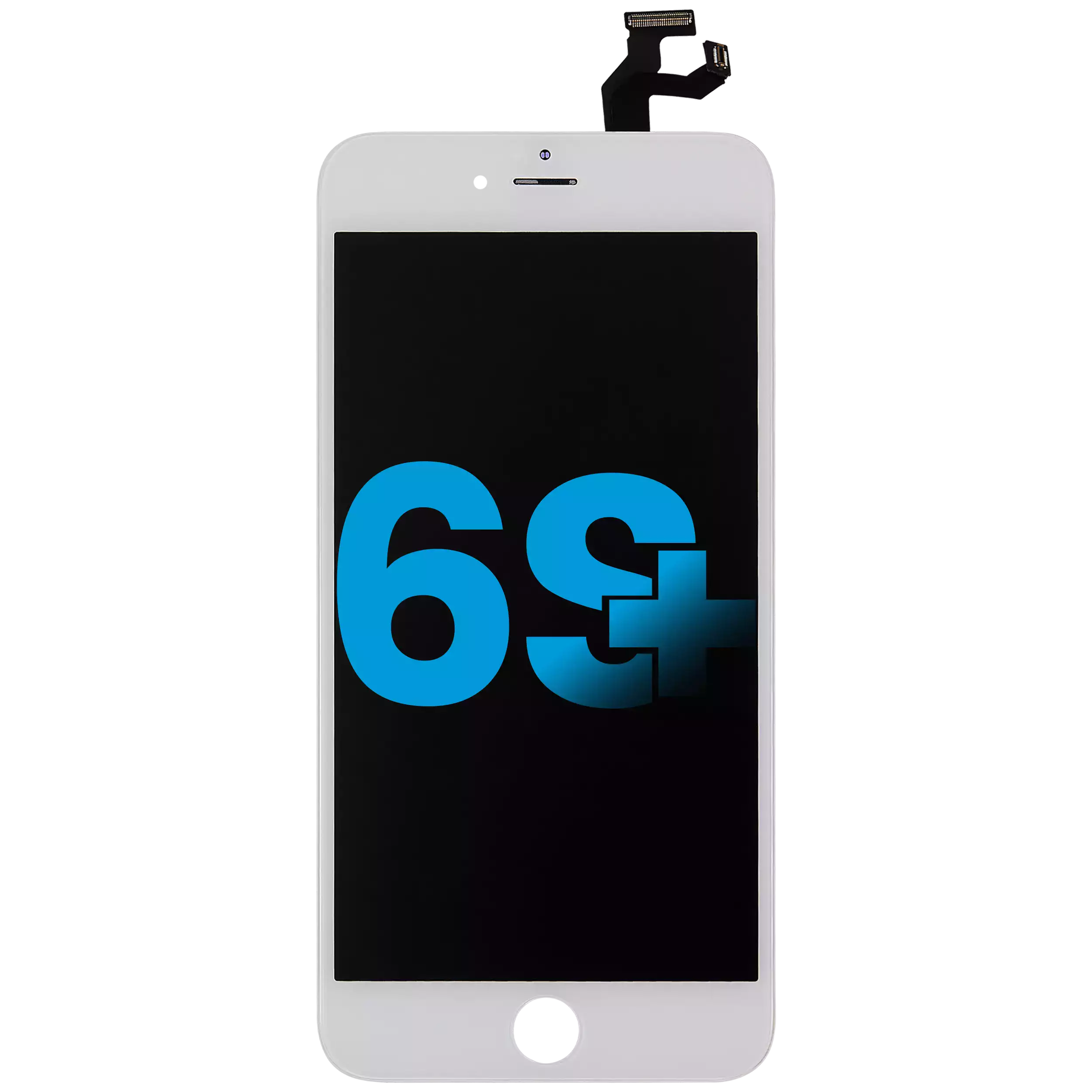 LCD Assembly With Steel Plate For iPhone 6S Plus (Aftermarket: AQ7) (White)