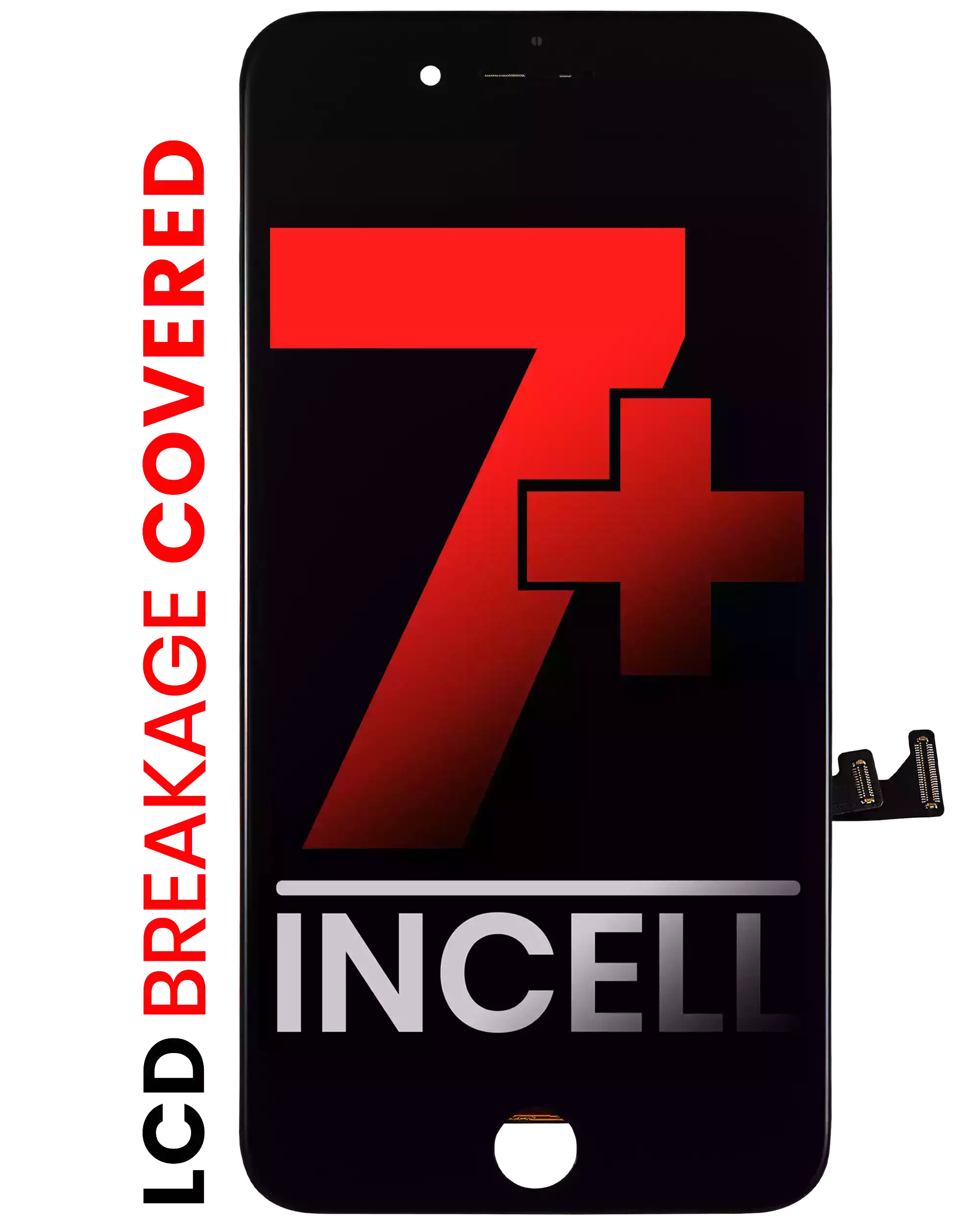 LCD Assembly With Steel Plate For iPhone 7 Plus (Aftermarket Pro: XO7 Incell) (Black)