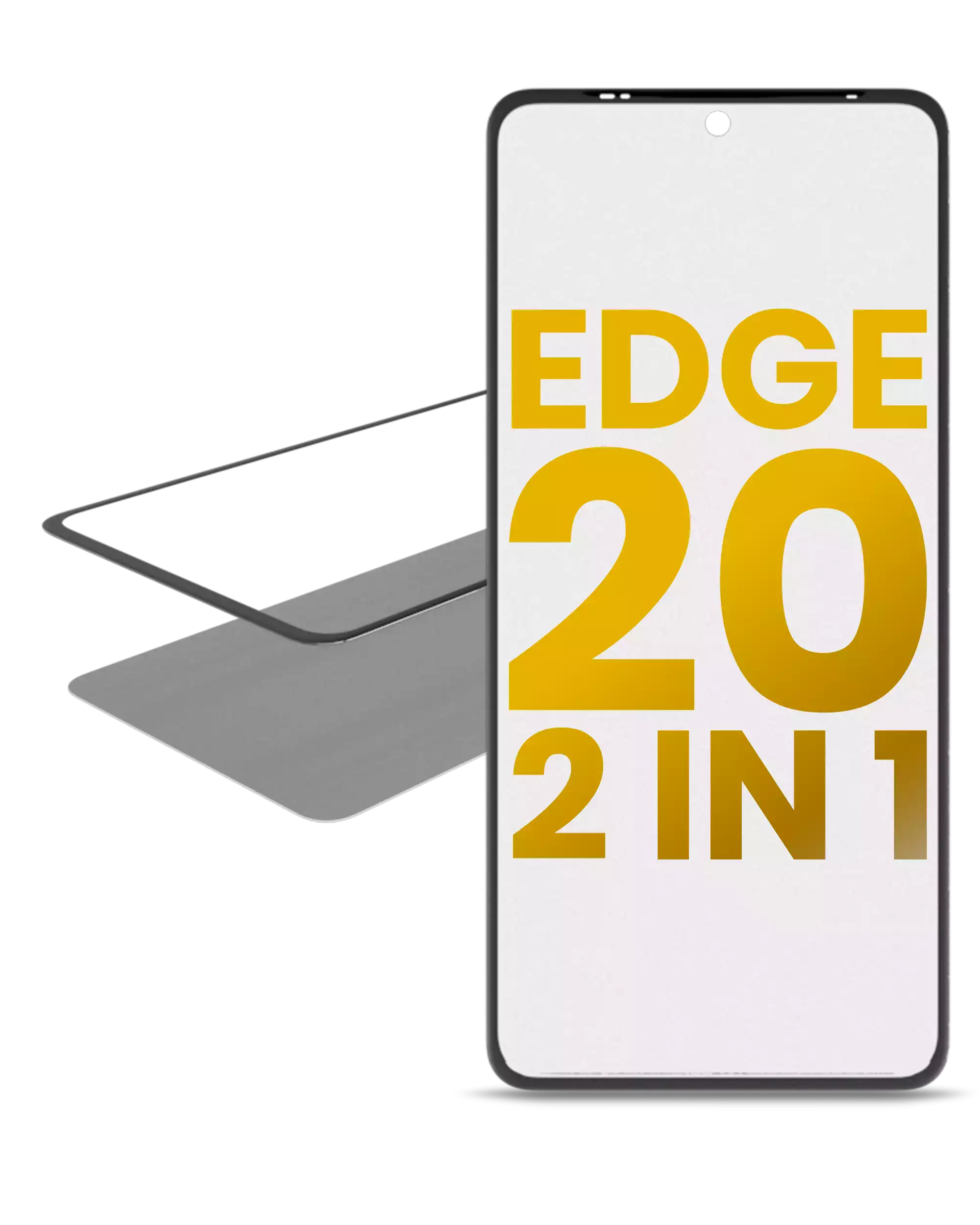 2 in 1 Front Glass With OCA Pre-Installed For Motorola Edge 20 (XT2143 / 2021)