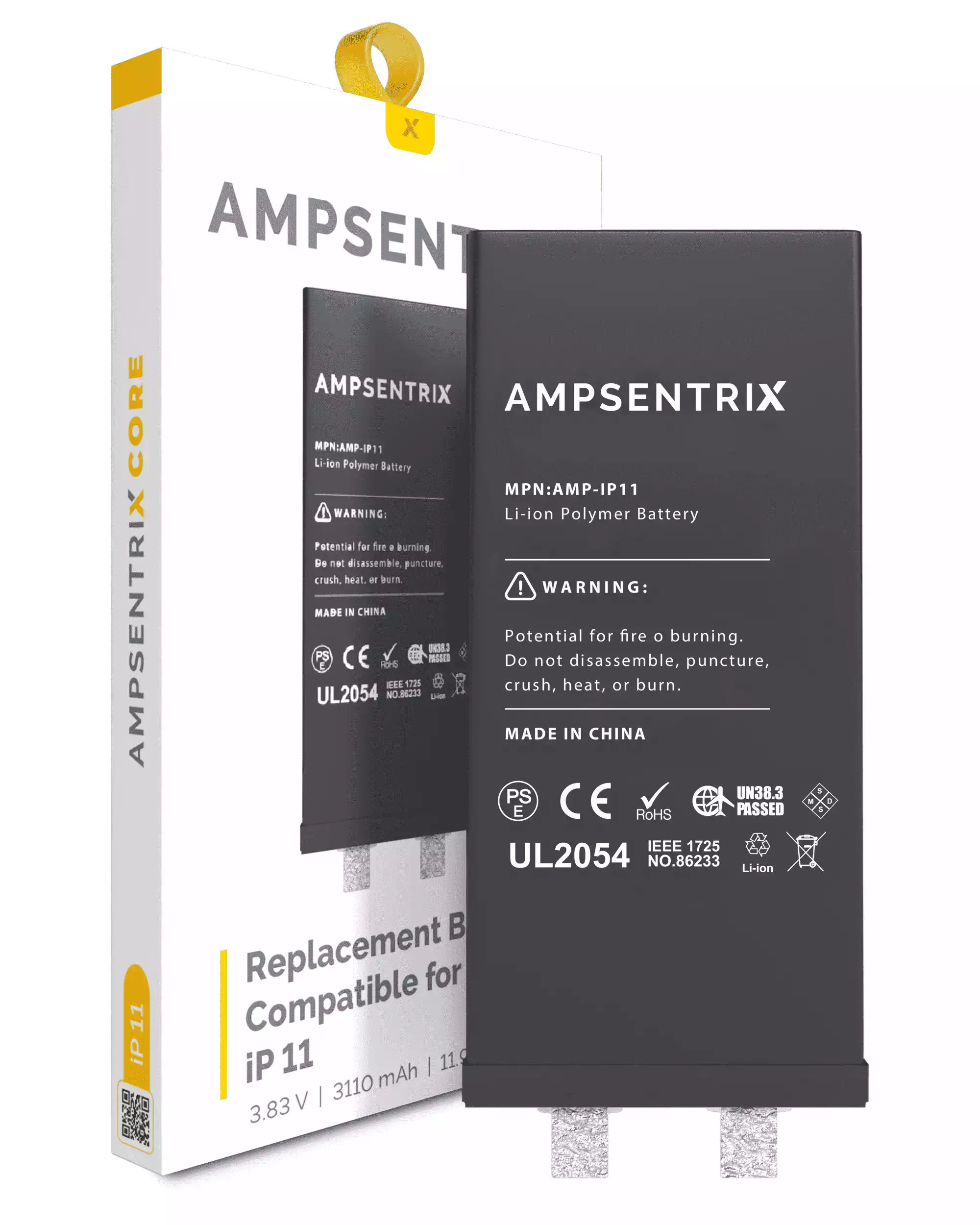 Replacement Battery Core For iPhone 11 (Spot Welding Required) (AmpSentrix Core)