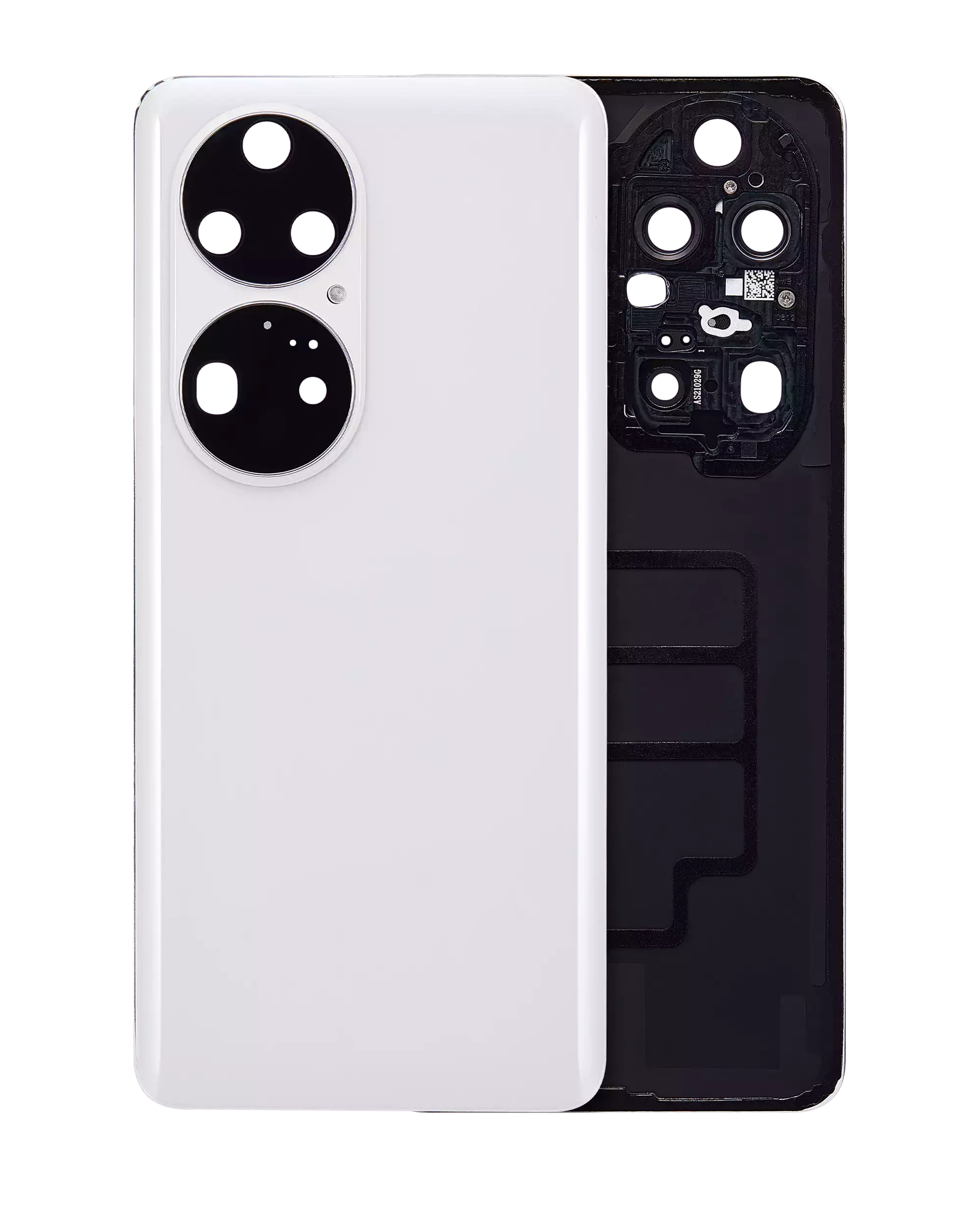 Back cover Glass With Camera Lens For Huawei P50 Pro (Pearl White)