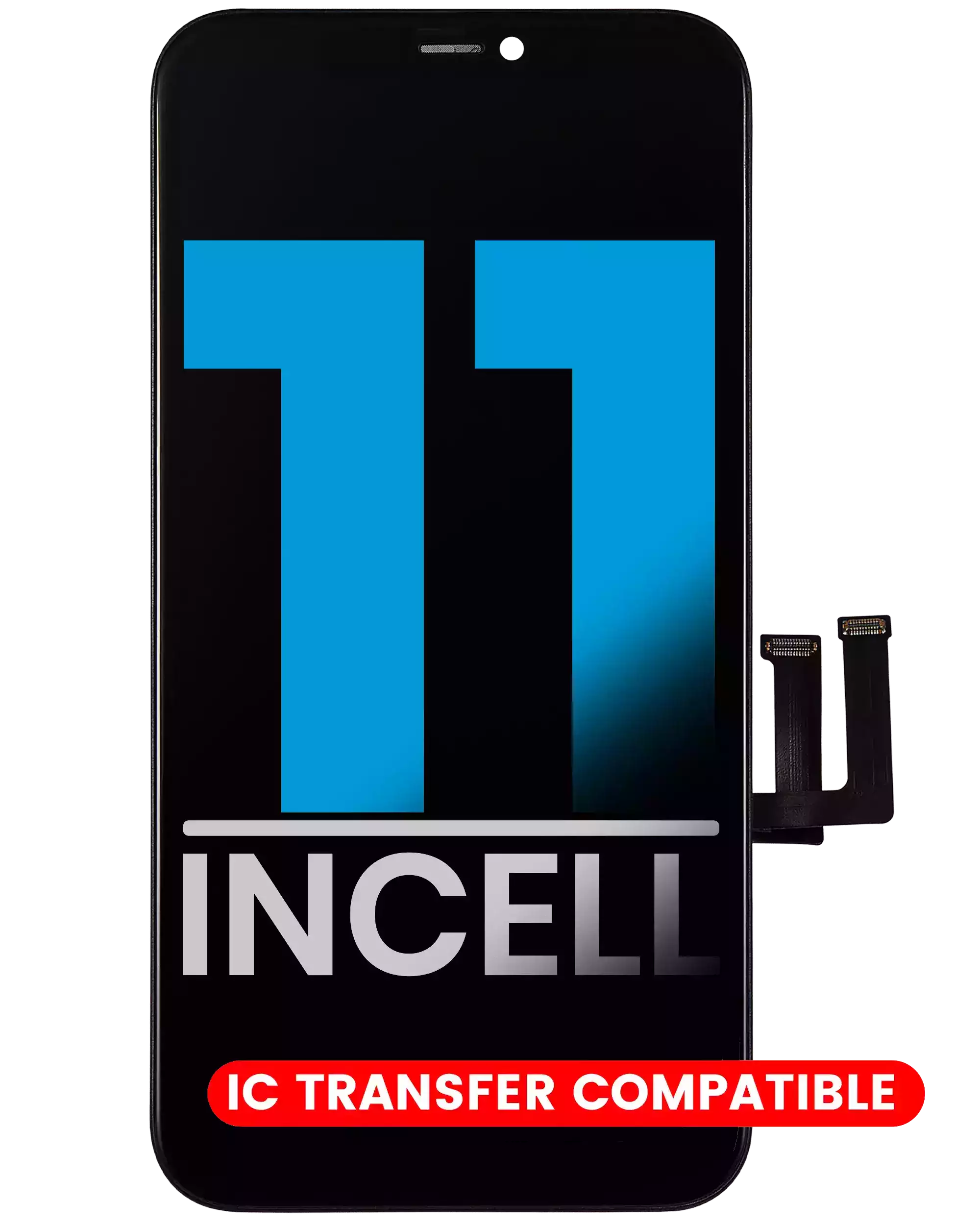 LCD Assembly With Steel Plate Pre-Installed For iPhone 11 (Aftermarket: AQ7 / Incell)