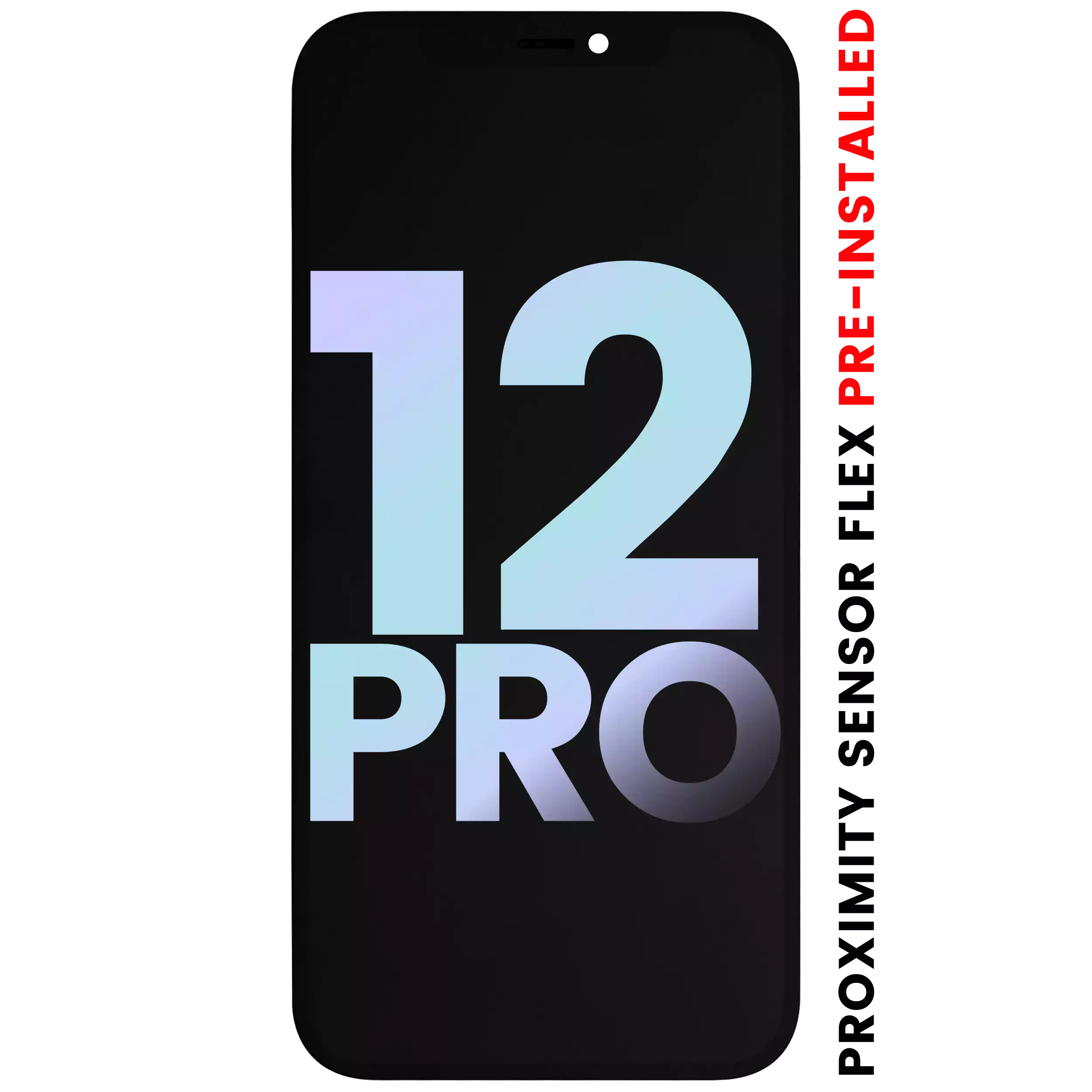 OLED Assembly With Proximity Sensor Flex Pre-Installed For iPhone 12 Pro (Service Pack)