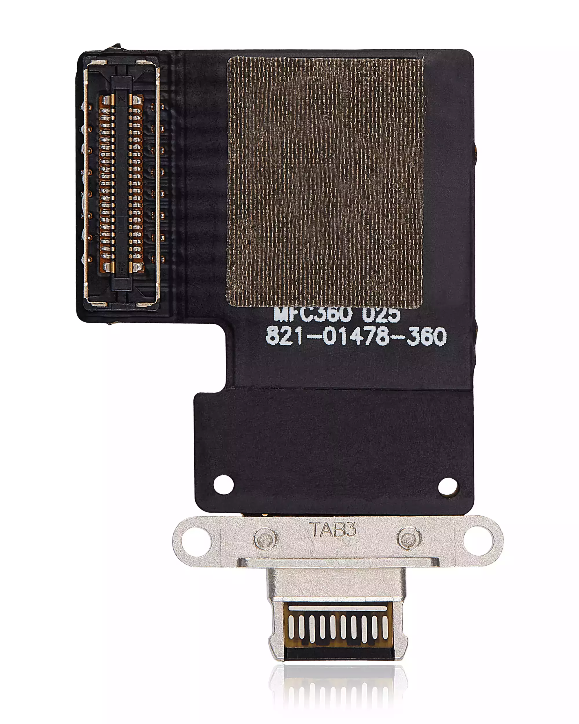 Charging Port Flex Cable For iPad Pro 12.9" 3rd Gen (2018) / 4th Gen (2020) / iPad Pro 11" 1st Gen (2018) / Pro 11" 2nd Gen (2020) (Premium) (Black)