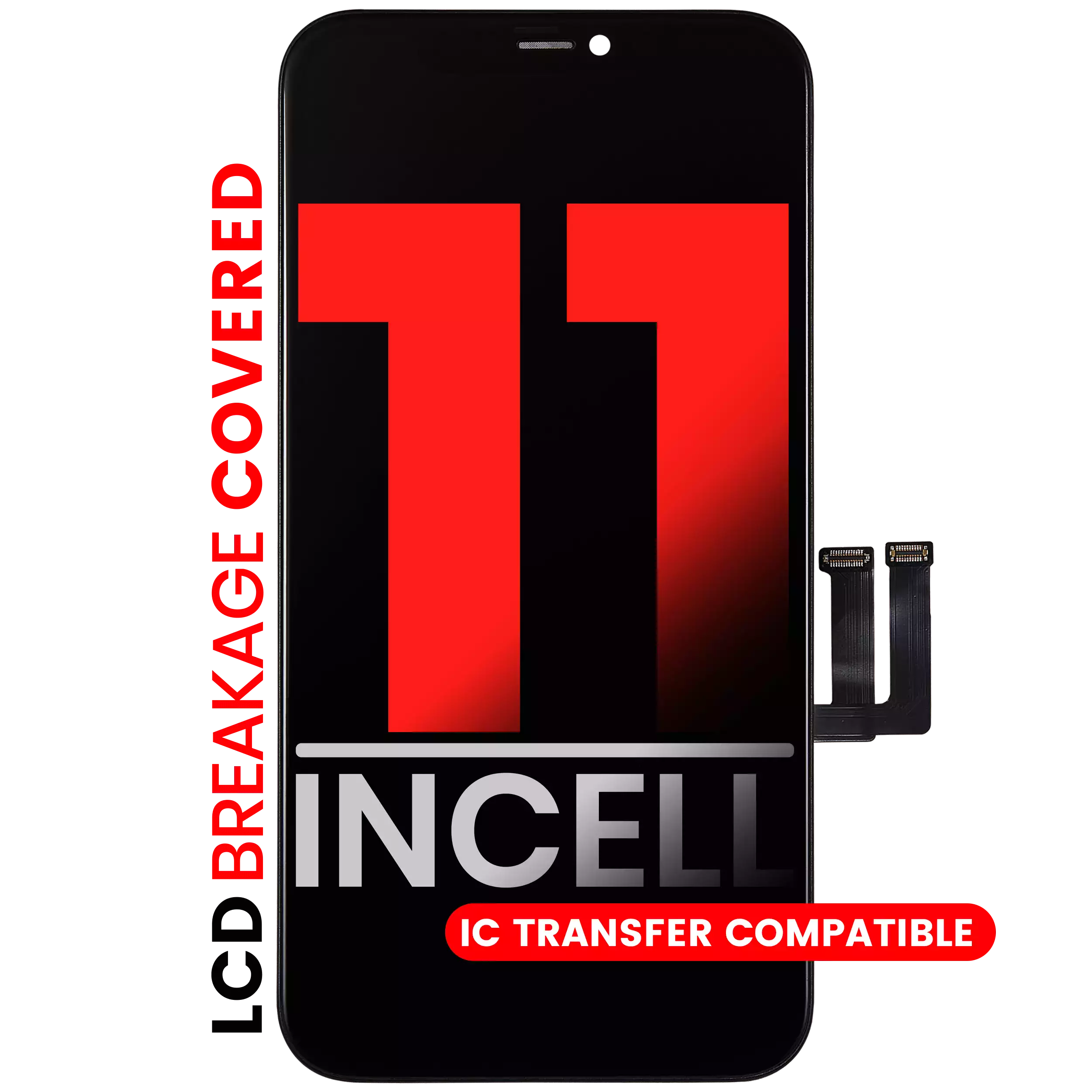 LCD Assembly With Steel Plate Pre-Installed For iPhone 11 (Aftermarket Pro: XO7 / Incell)
