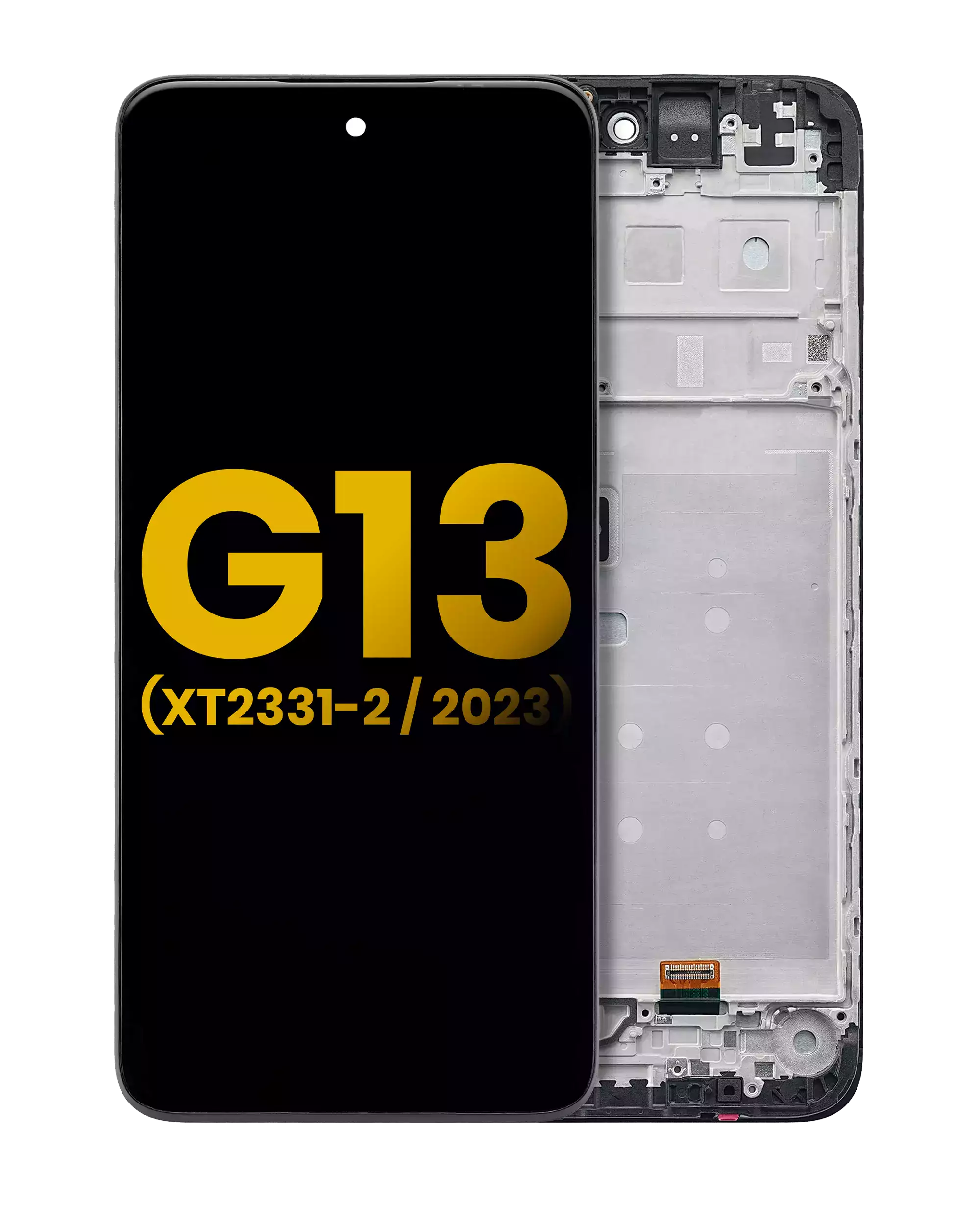 LCD Assembly With Frame For Motorola Moto G13 (XT2331 / 2023) (Refurbished) (All Colors)