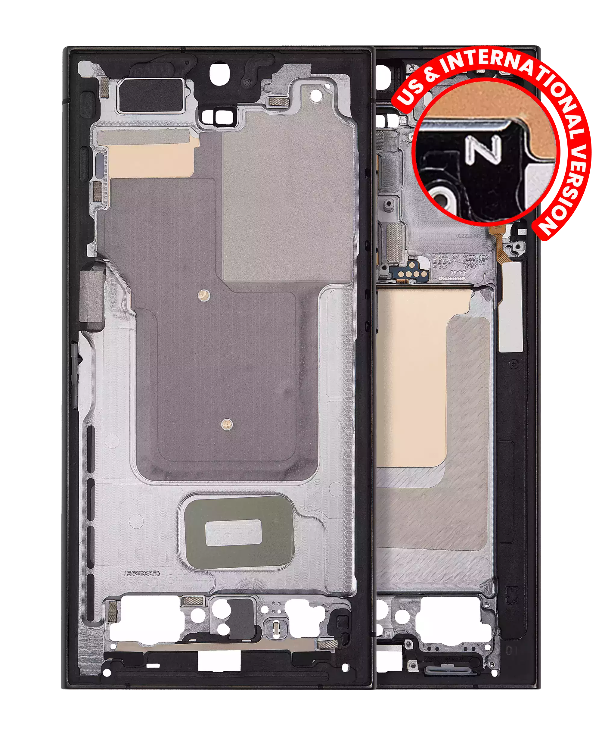 Mid-Frame Housing For Samsung Galaxy S24 Ultra 5G (US & International Version) (Titanium Black)