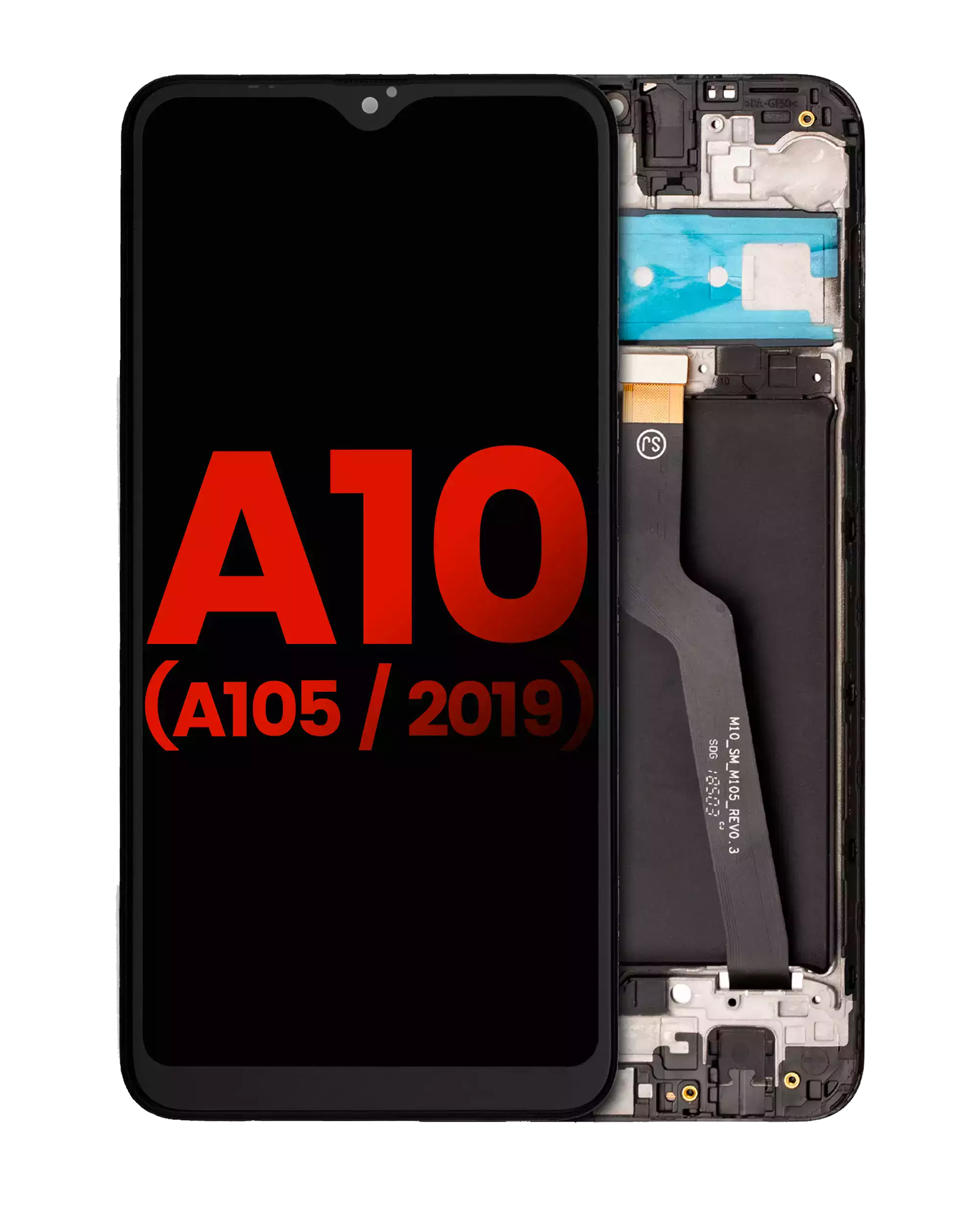 LCD Assembly With Frame For Samsung Galaxy A10 (A105 / 2019) (Single Card Version) (Aftermarket Plus) (All Colors)