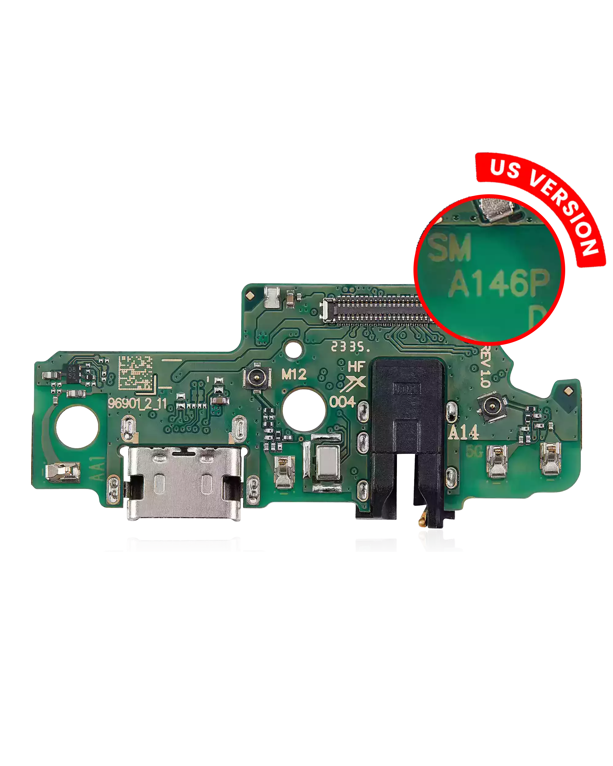 Charging Port Board With Headphone Jack For Samsung Galaxy A14 5G (A146P / U / 2023) (US Version) (Aftermarket Plus)
