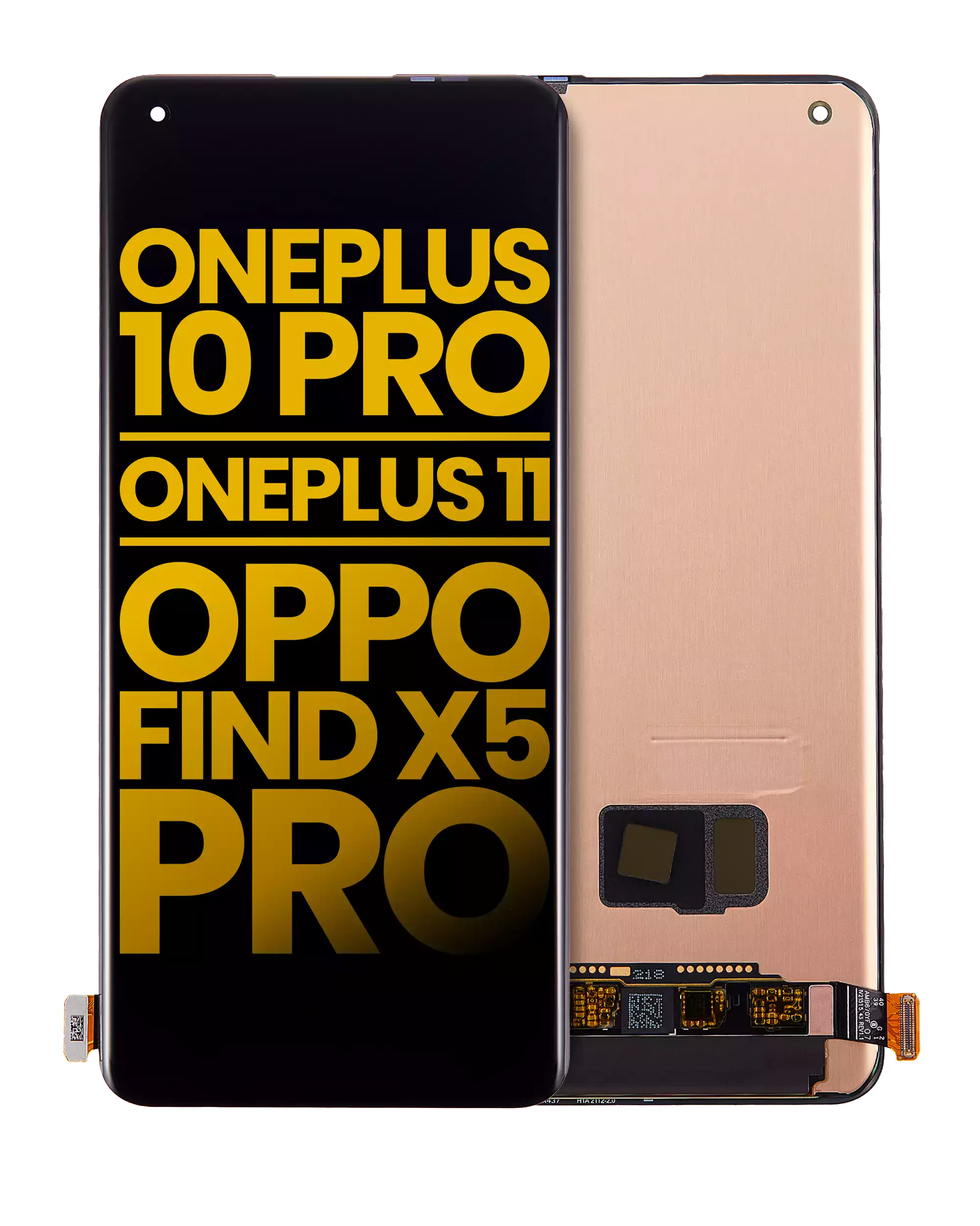 OLED Assembly Without Frame For OnePlus 10 Pro / OnePlus 11 / OPPO Find X5 Pro (Refurbished) (All Colors)