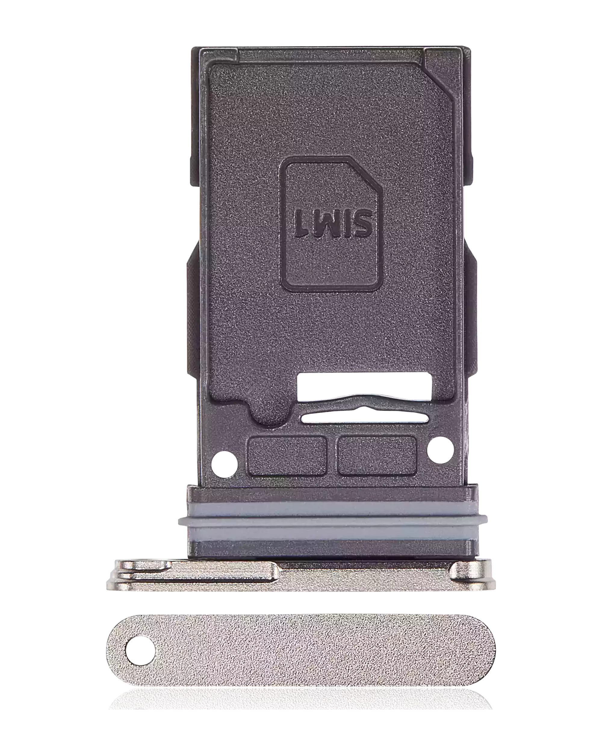Single Sim Card Tray For Samsung Galaxy S24 Ultra 5G (Premium) (Titanium Gray)