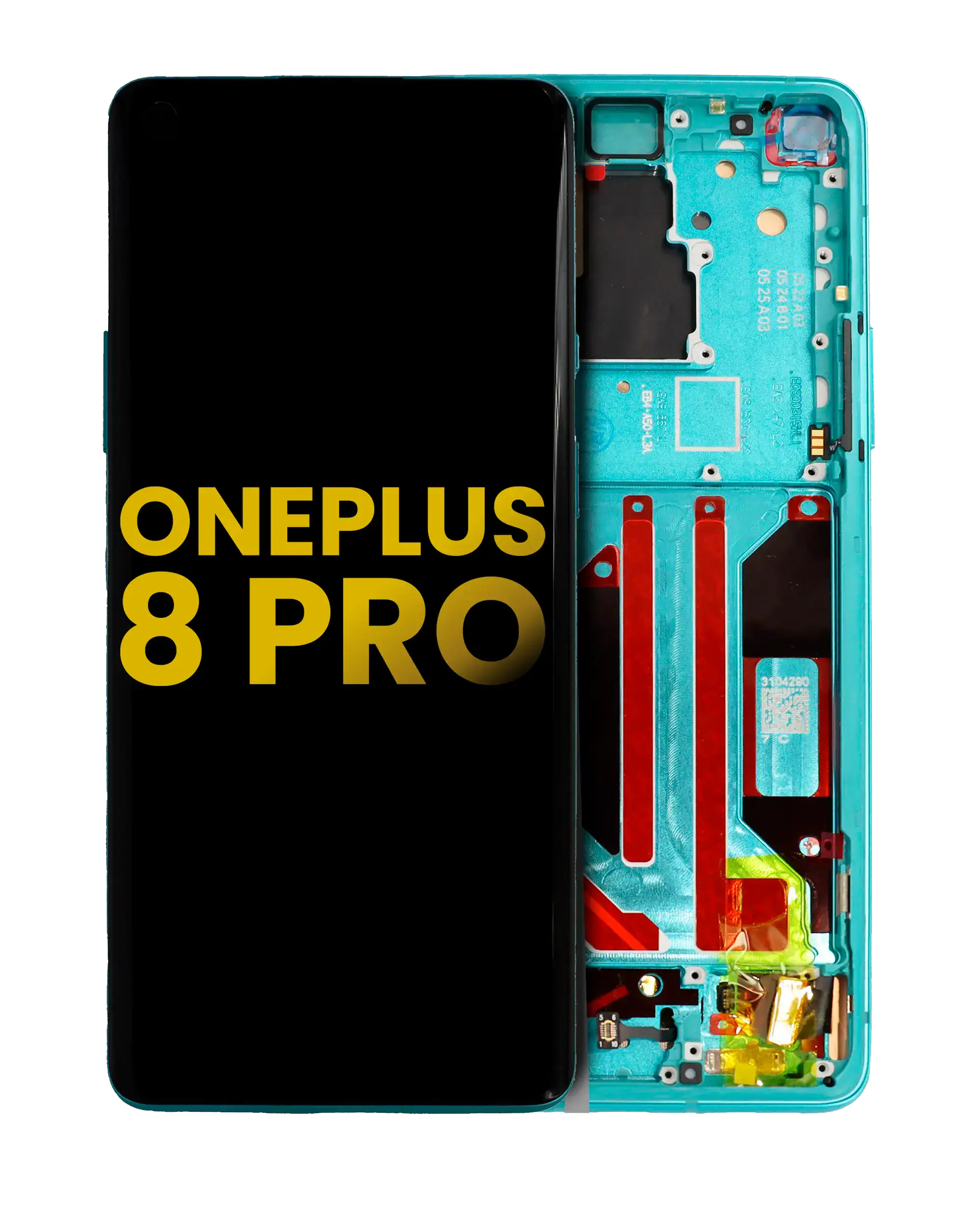 OLED Assembly With Frame For OnePlus 8 Pro (Refurbished) (Glacial Green)