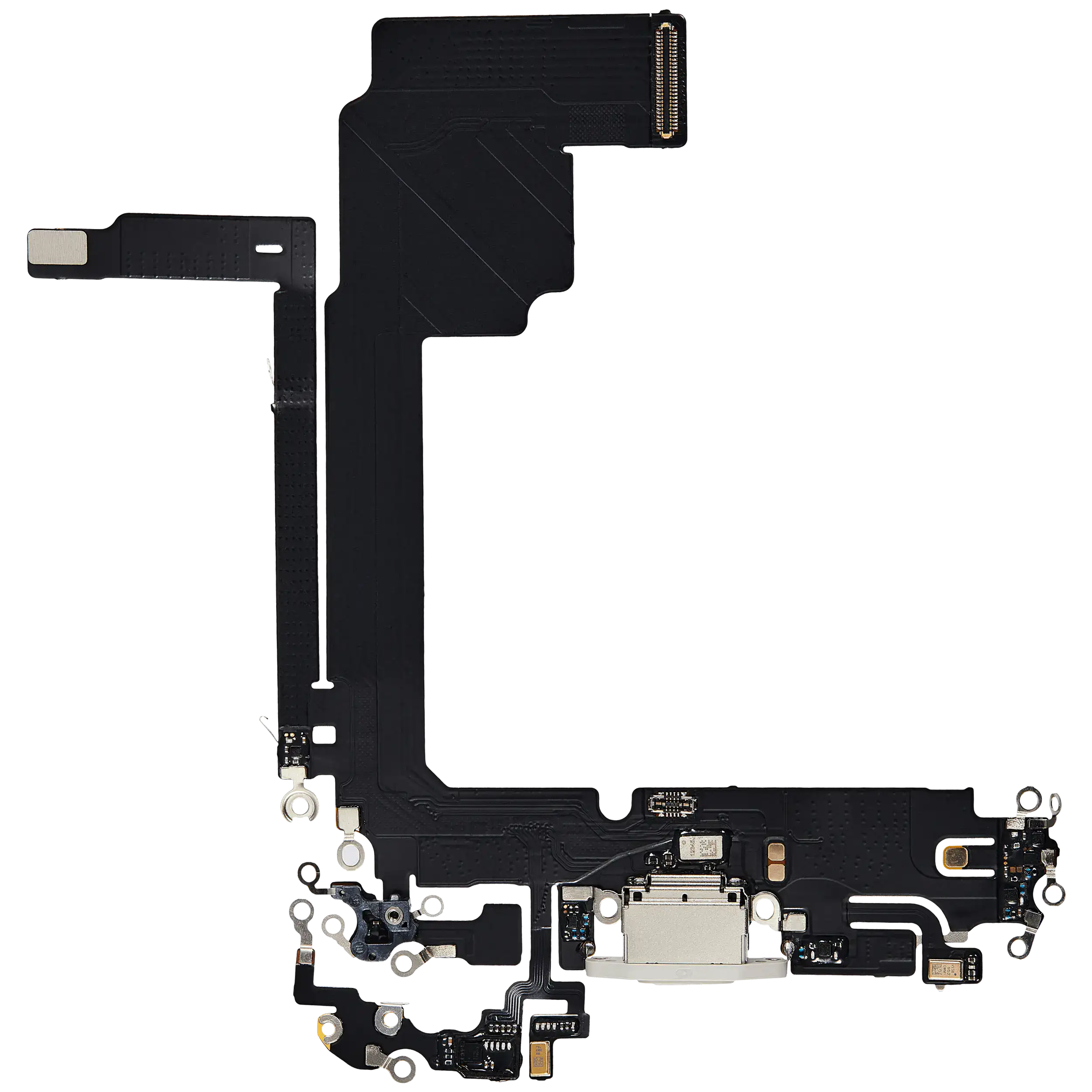 Charging Port Flex Cable For iPhone 15 Pro Max (Aftermarket Plus) (White Titanium)