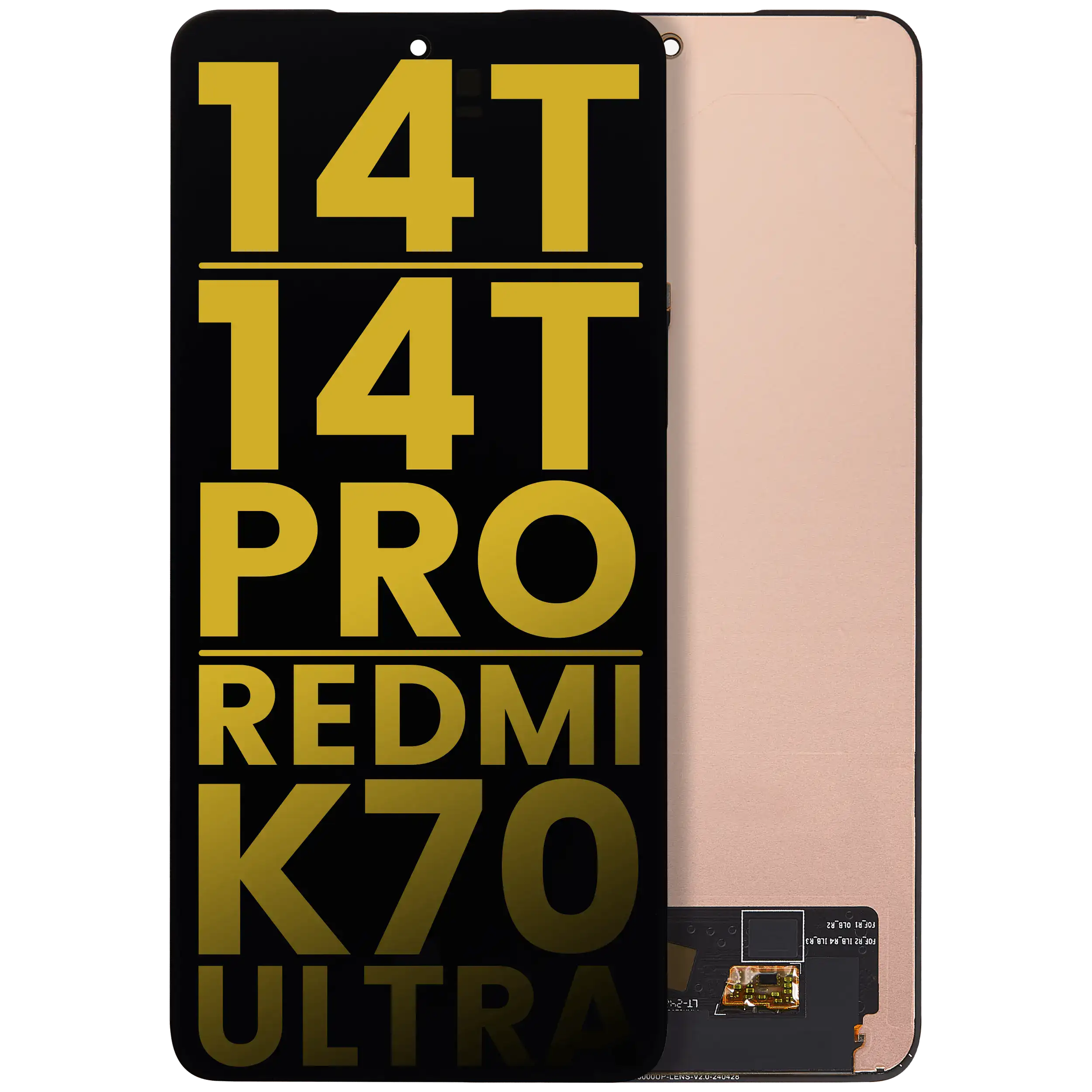OLED Assembly Without Frame For Xiaomi 14T / 14T Pro / Redmi K70 Ultra (Refurbished) (All Colors)