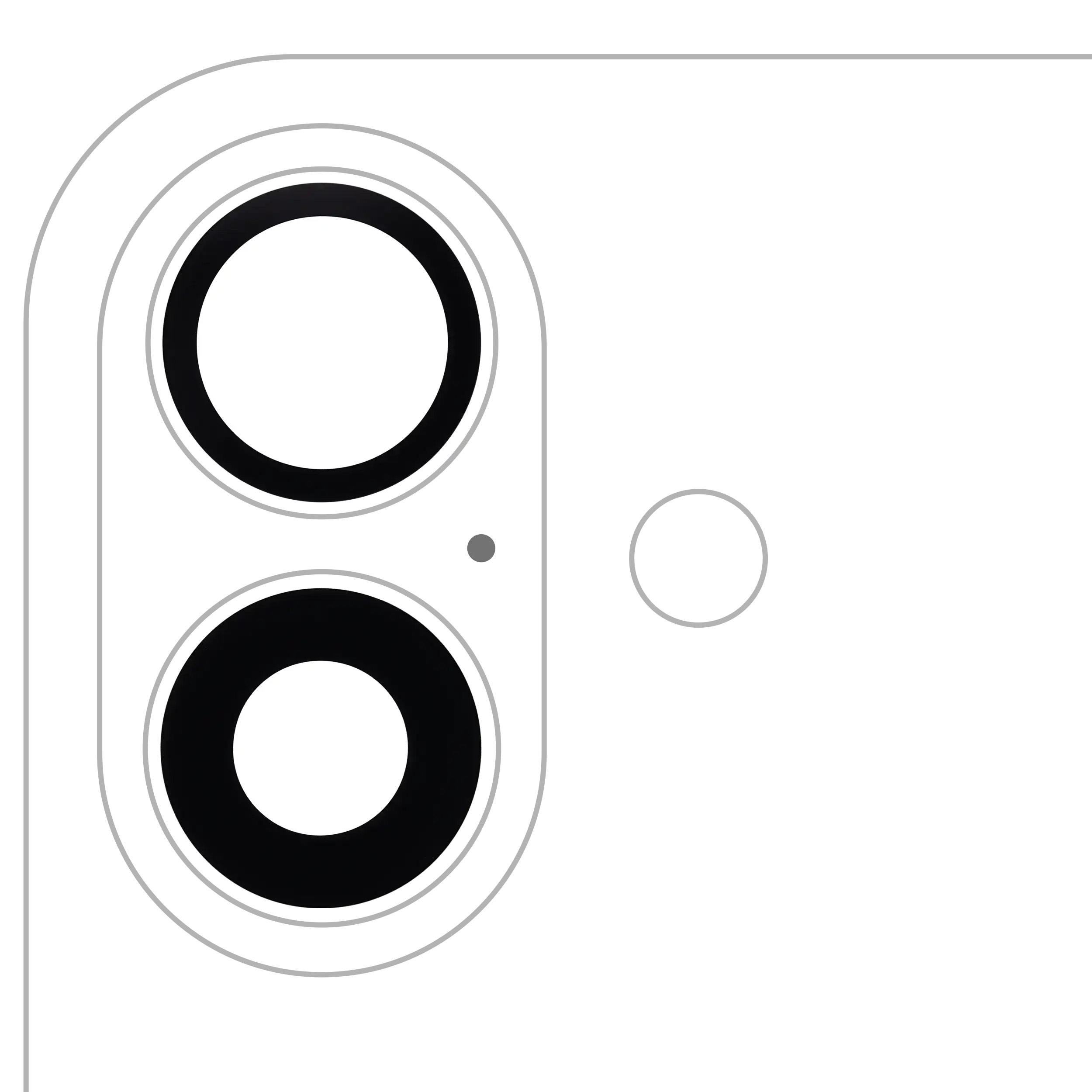 Back Camera Lens (Glass Only) With Adhesive For iPhone 16 / 16 Plus (2 Piece Set) (Premium) (Real Sapphire)