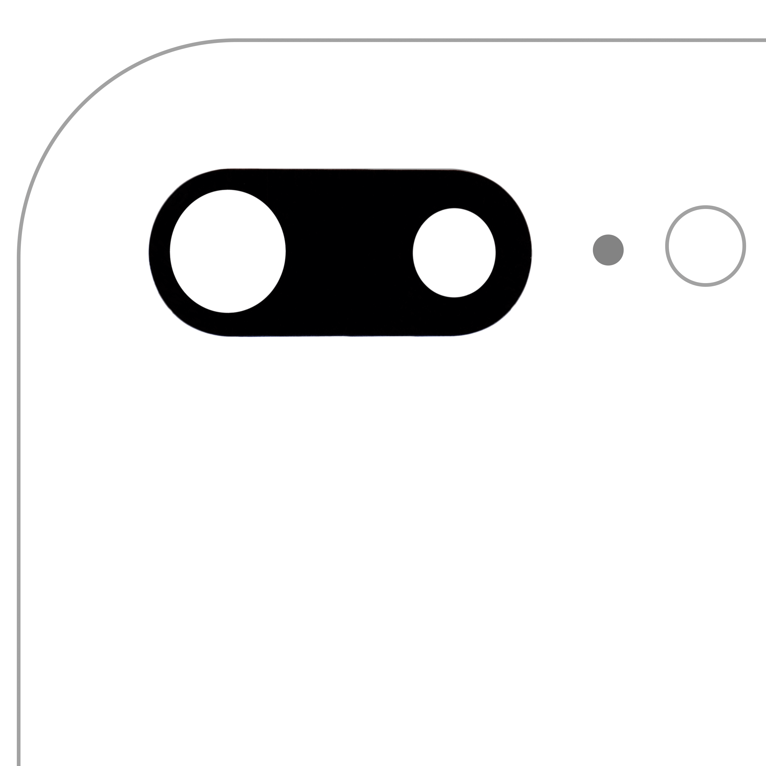 Back Camera Lens With Adhesive (Glass Only) For iPhone 7 Plus / 8 Plus (10 Pack) (Aftermarket Plus)