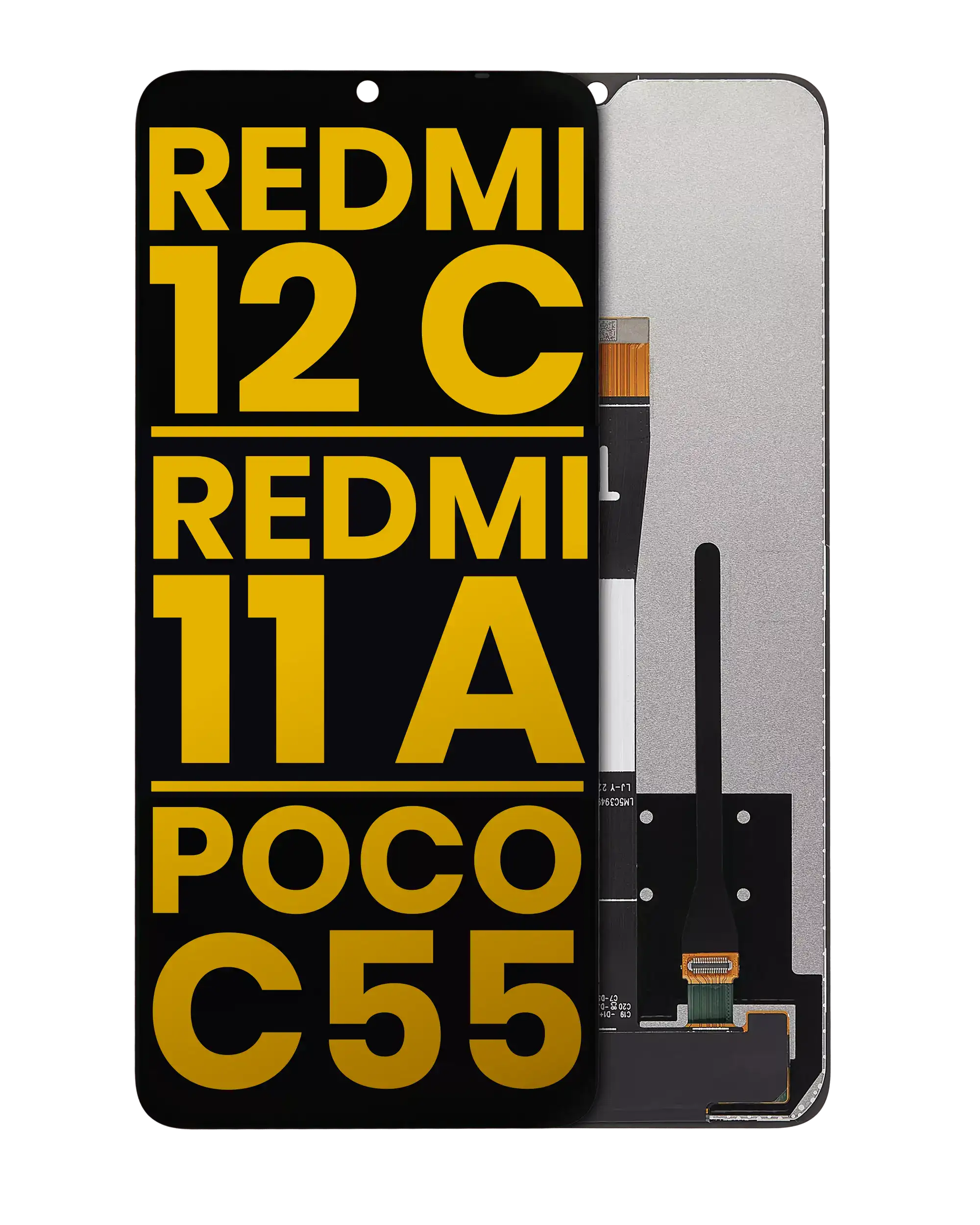 LCD Assembly Without Frame For Xiaomi Redmi 12C / Redmi 11A / Poco C55 (Refurbished) (All Colors)