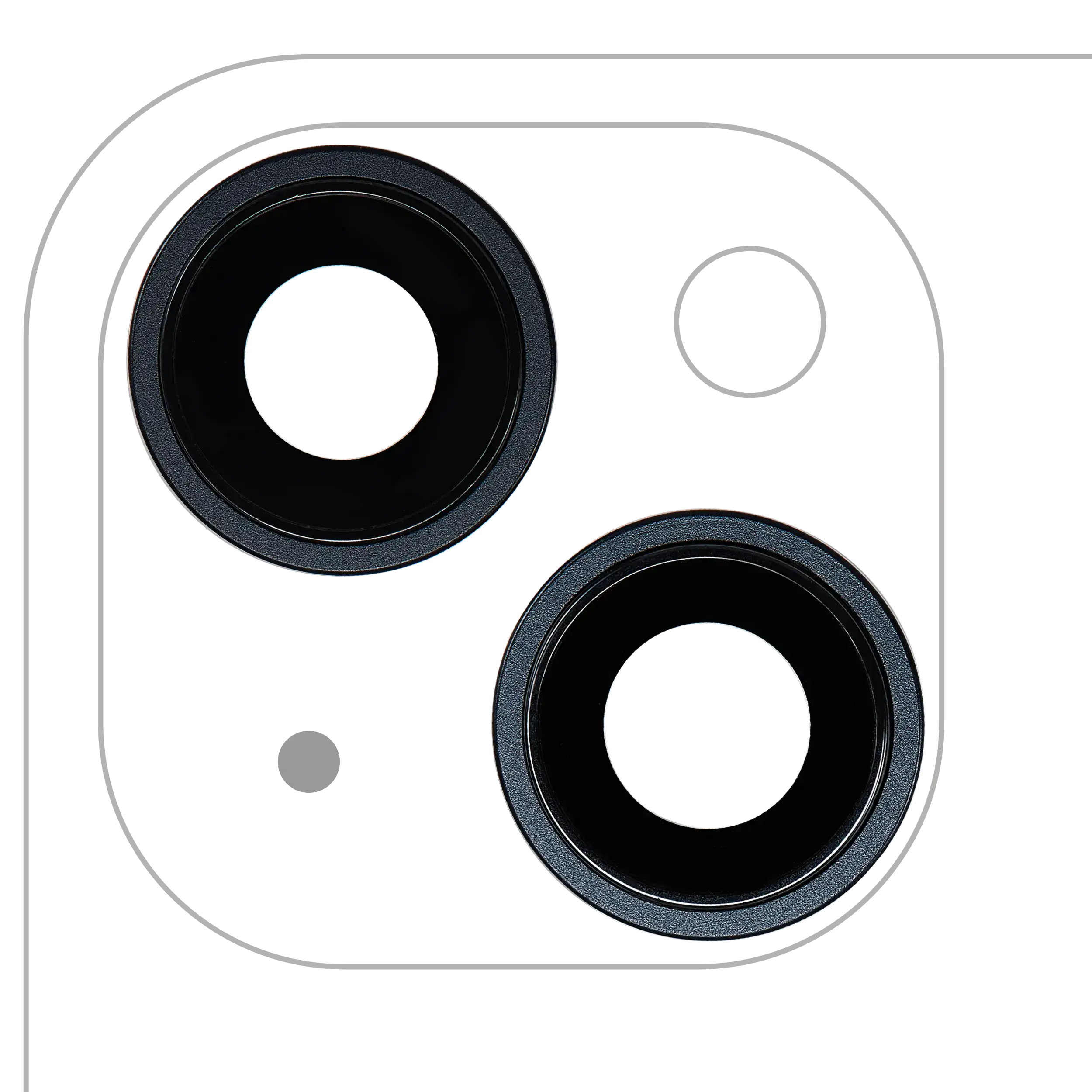 Back Camera Lens With Bracket & Bezel For iPhone 14 / 14 Plus (2 Piece Set) (Premium) (Midnight)
