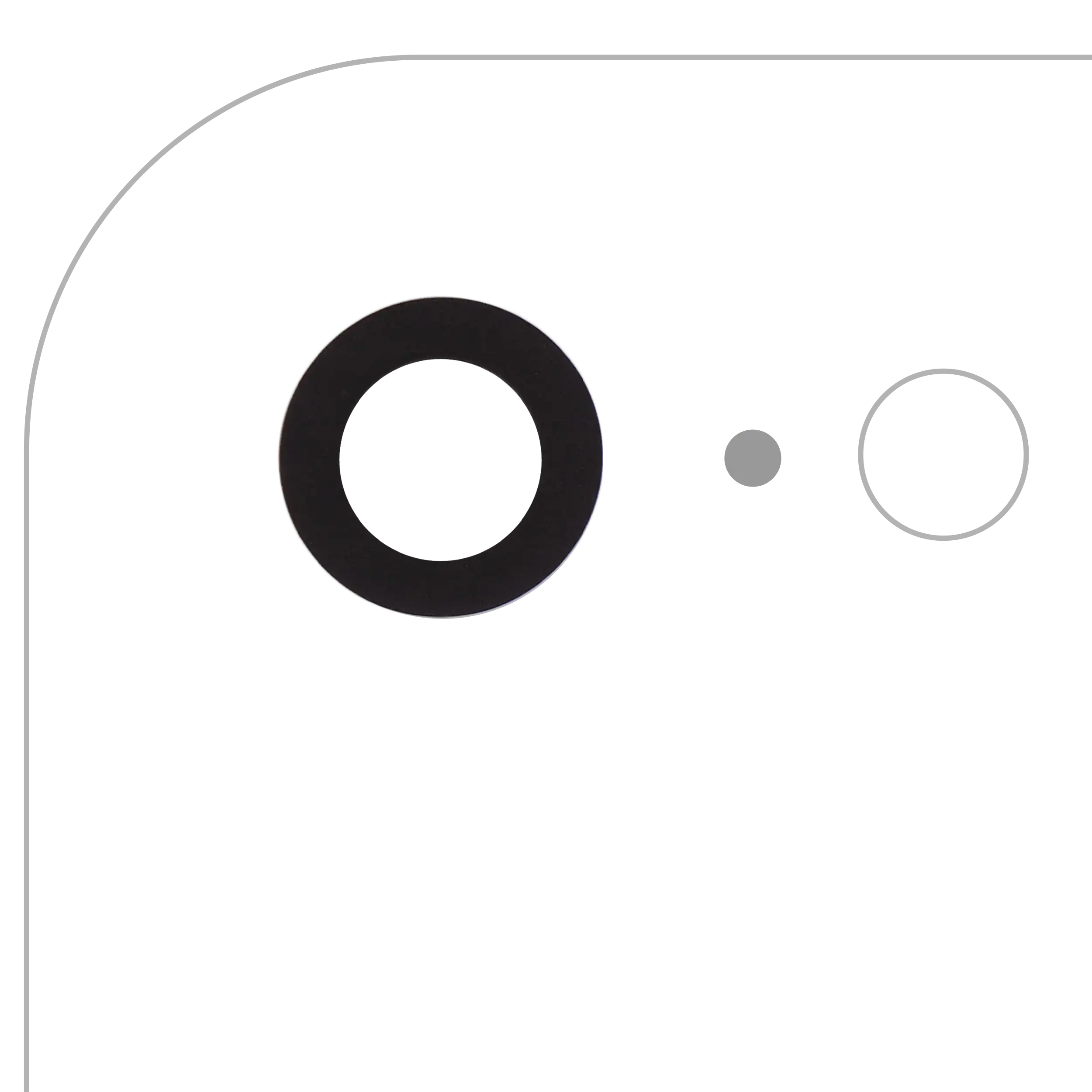 Back Camera Lens With Adhesive (Glass Only) For iPhone 7 / 8 / SE (2020) / SE (2022) (All Colors) (10 Pack) (Real Sapphire / Premium)