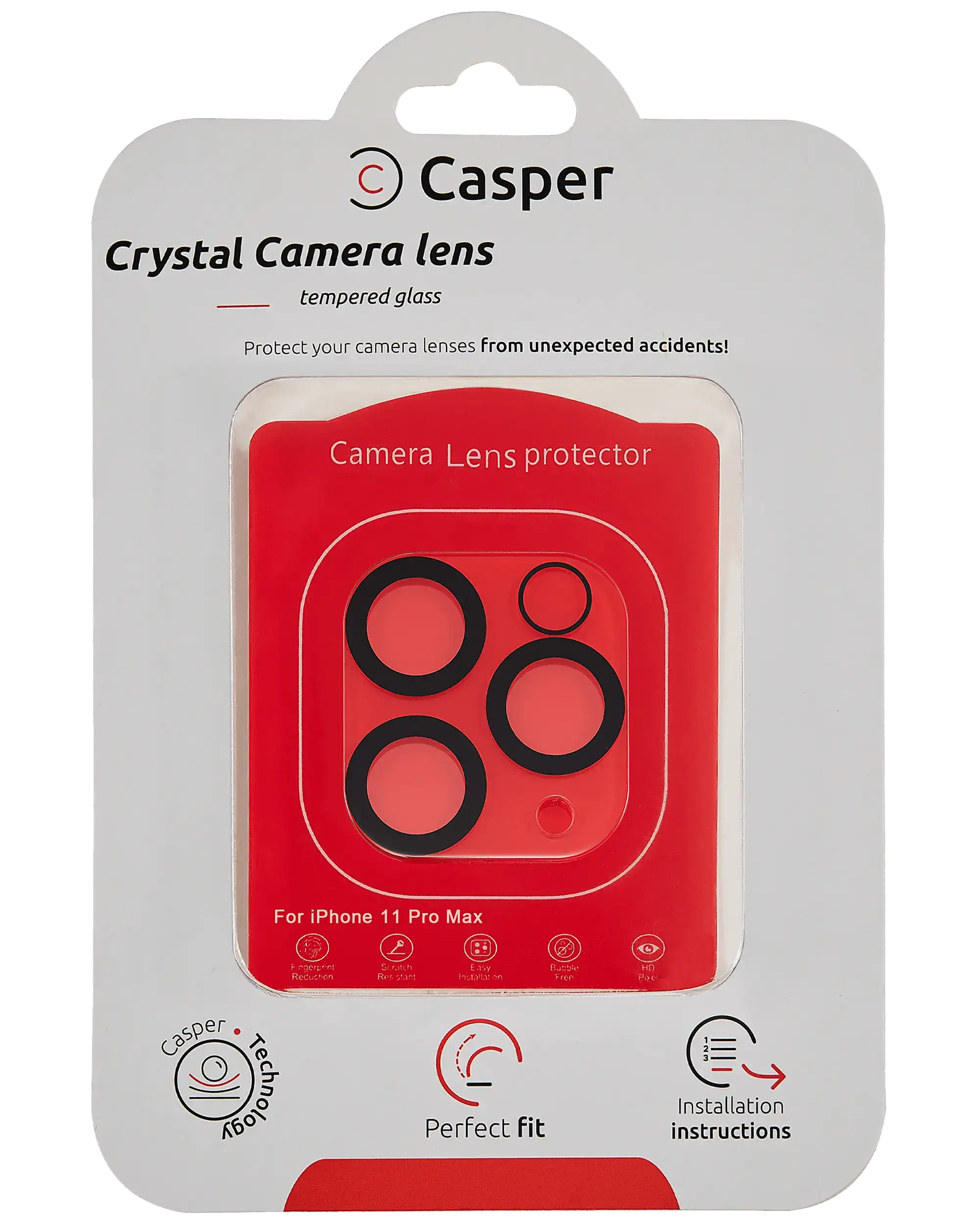 Casper Camera Lens Protector For 11 Pro / 11 Pro Max (Crystal Full Cover)