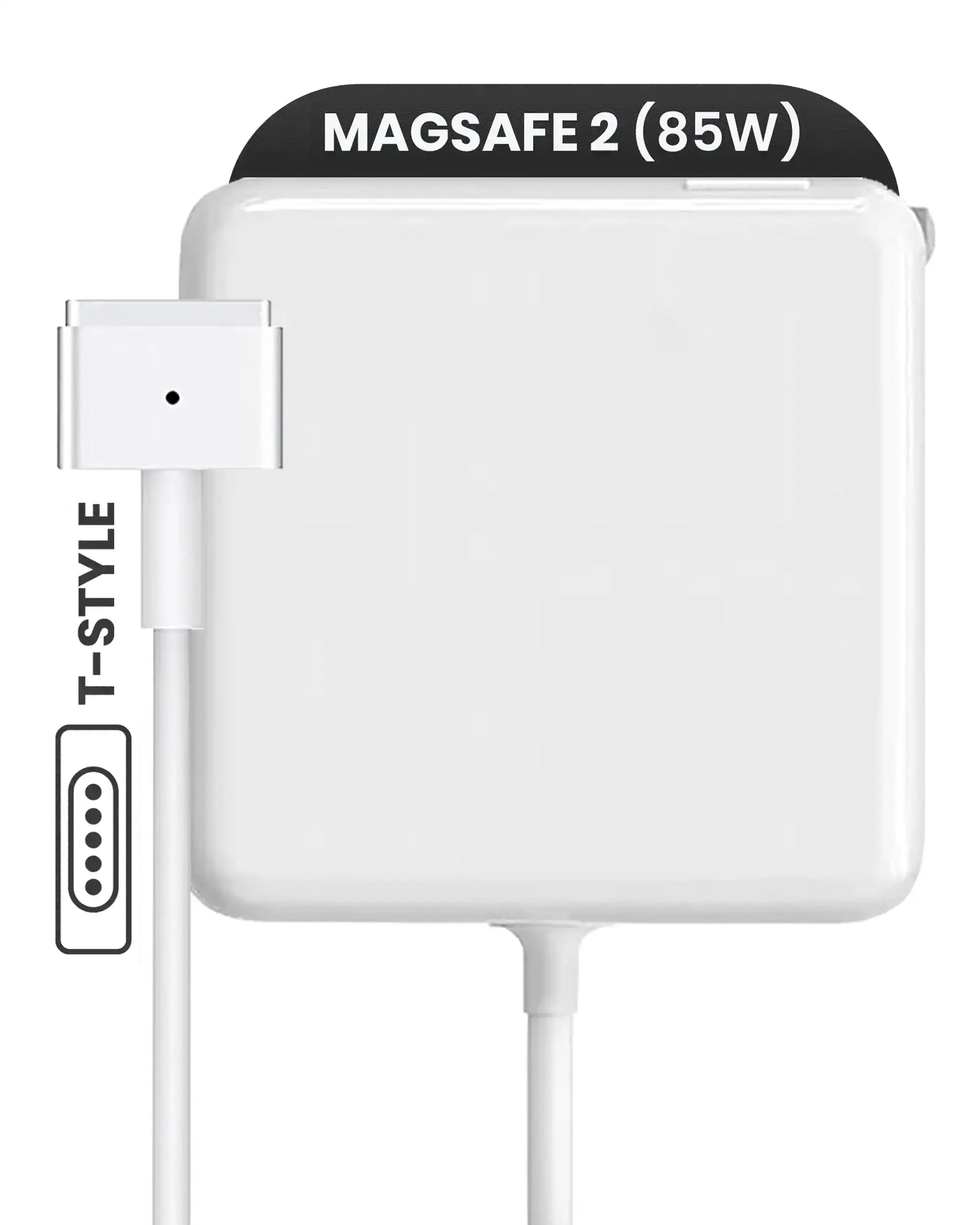 85W MagSafe 2 Power Adapter With Cable (T-Style) For MacBook (Aftermarket)