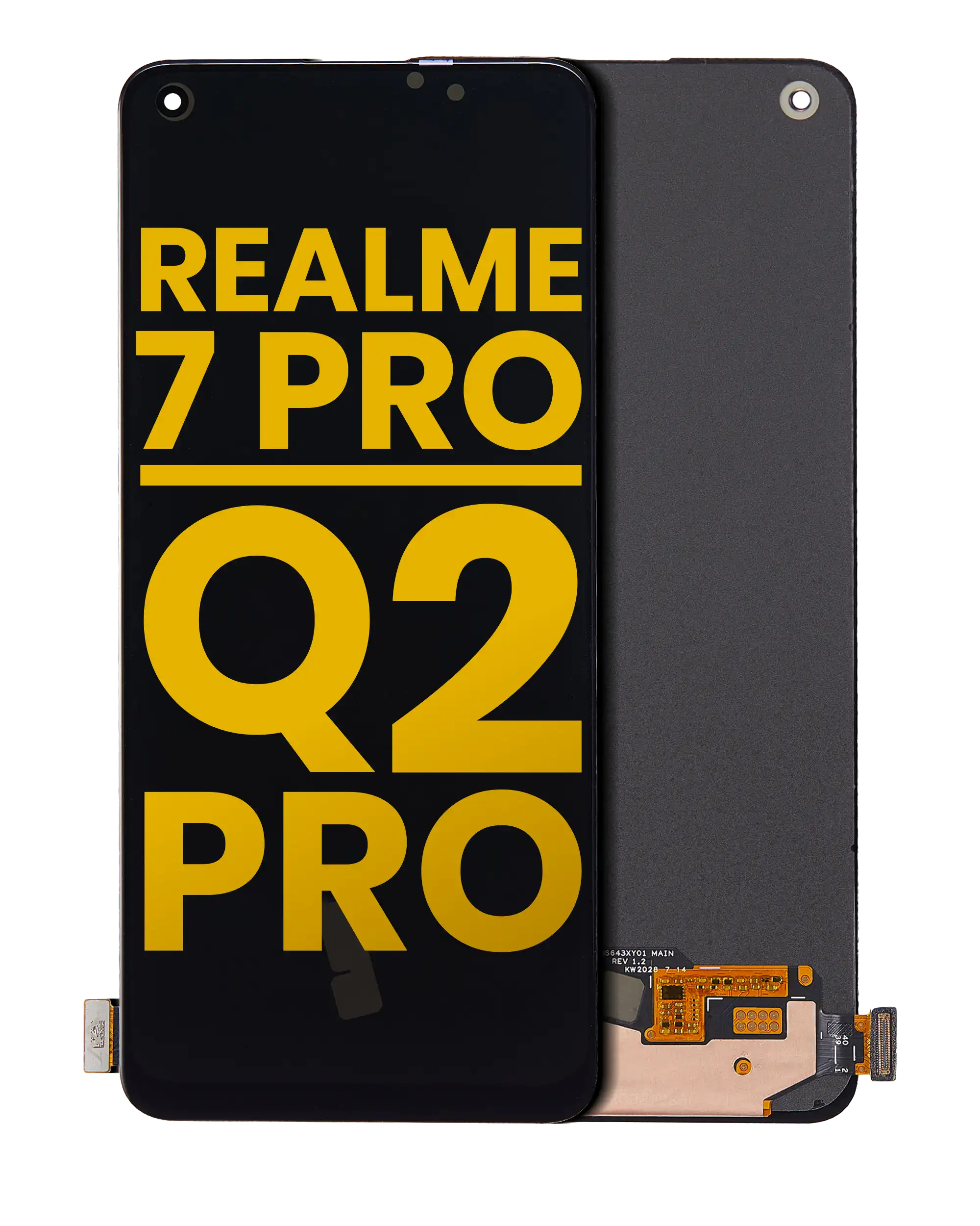 OLED Assembly Without Frame For Realme 7 Pro / Q2 Pro (Refurbished) (01 Version) (All Colors)
