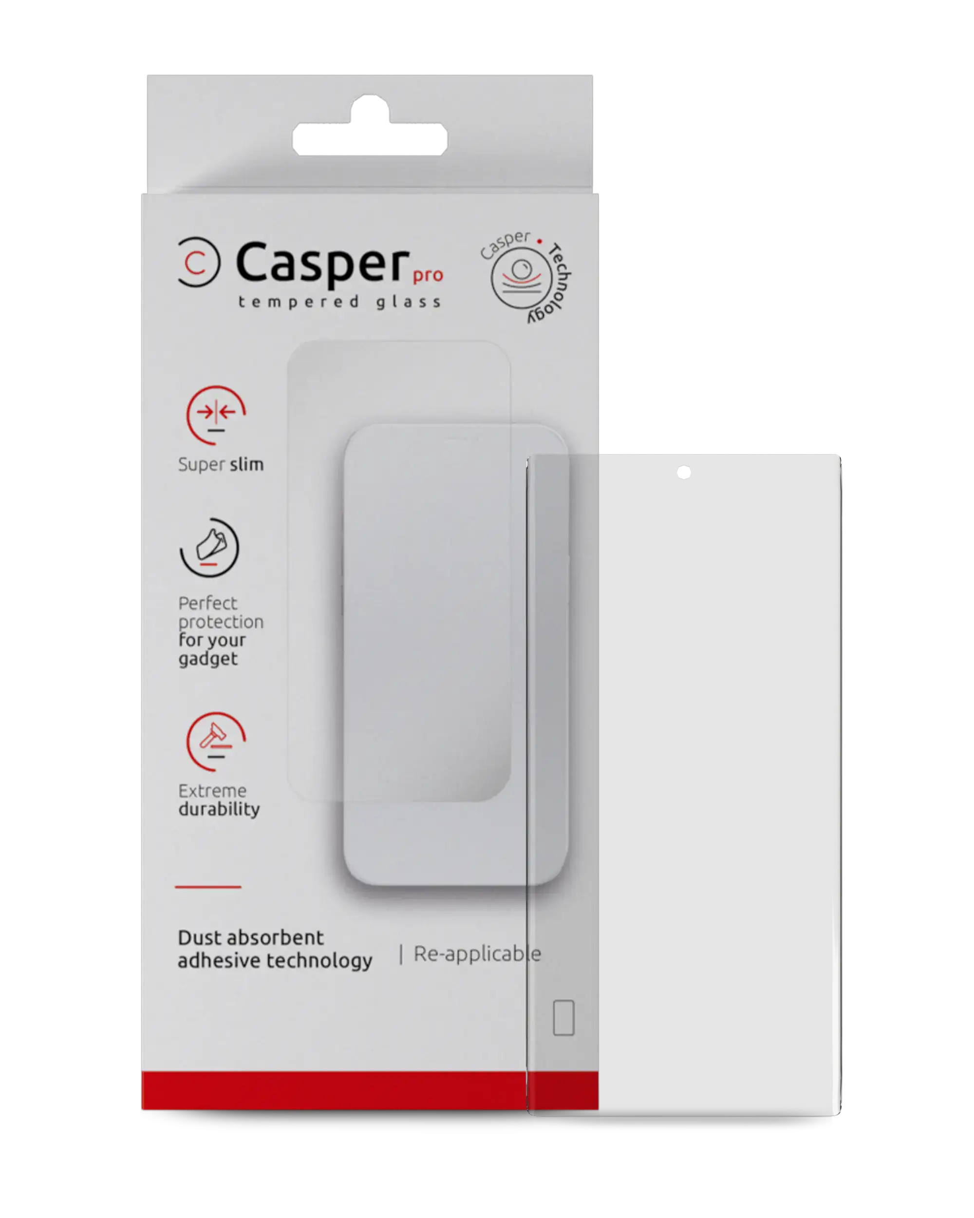 Casper Pro Tempered Glass For Google Pixel 7A (Retail Pack) (Clear)