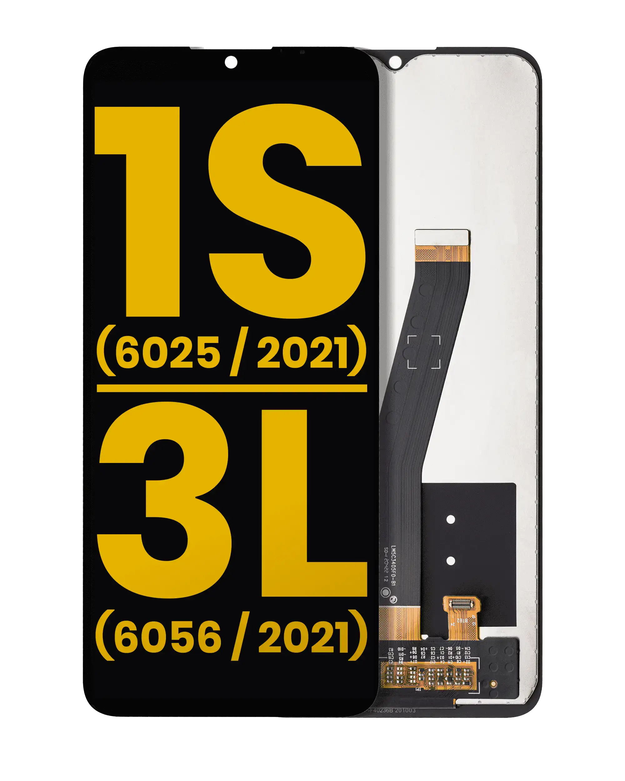 LCD Assembly Without Frame For Alcatel 1S (6025 / 2021) / Alcatel 3L (6056 / 2021) (Refurbished) (All Colors)