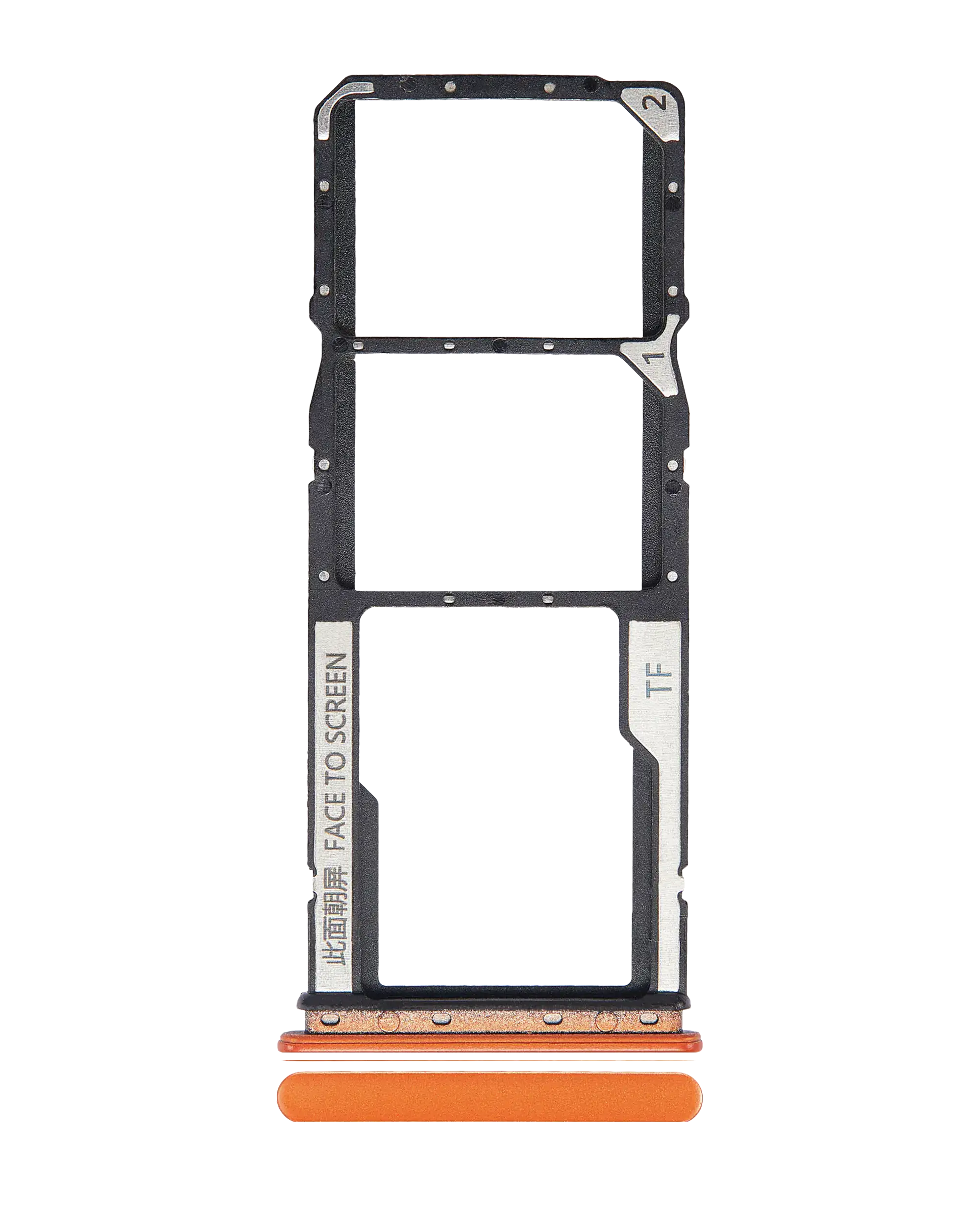 Dual Sim Card Tray For Xiaomi Redmi 9C / 9A (Orange)