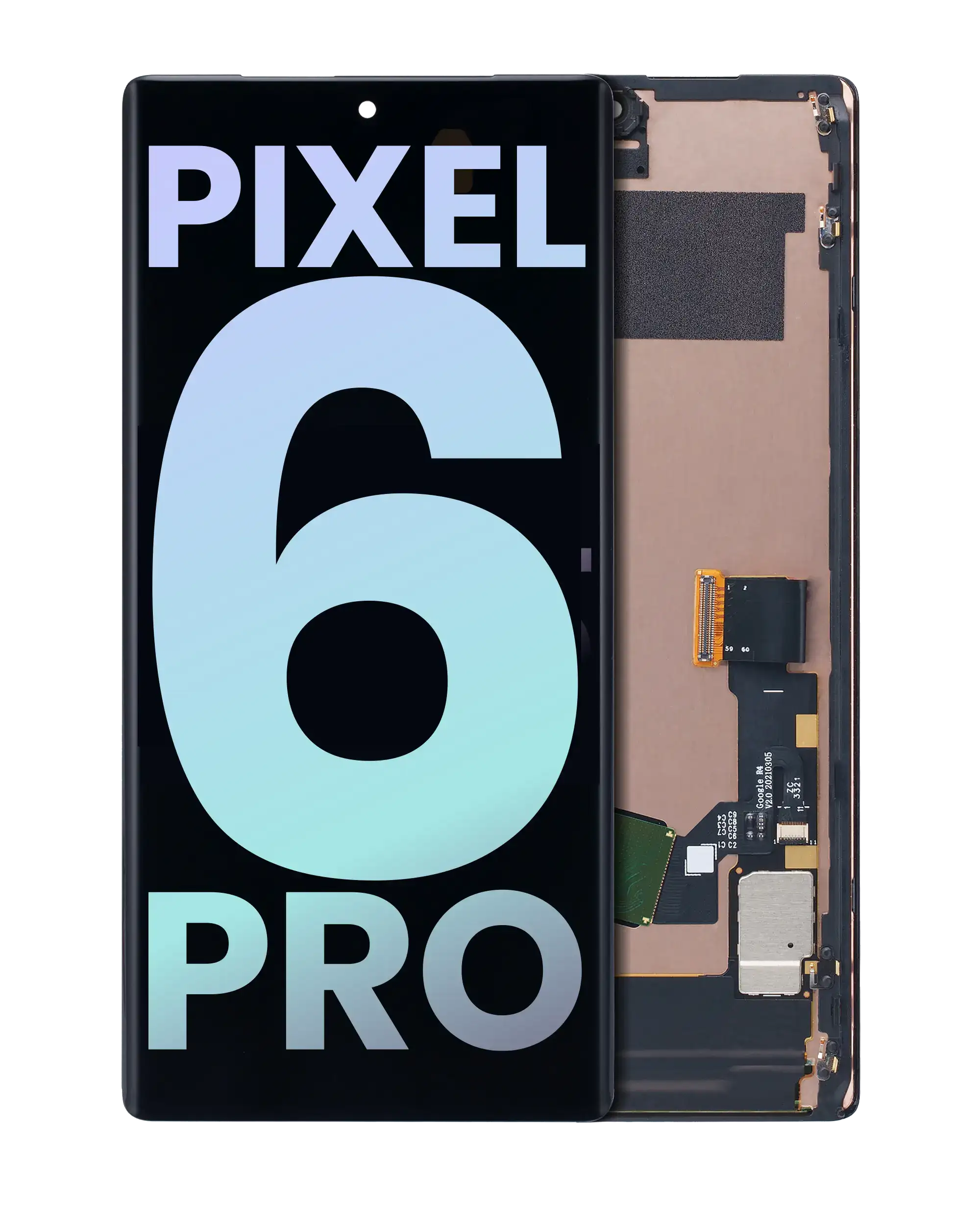 OLED Assembly With Frame (With Fingerprint Sensor) For Google Pixel 6 Pro (Genuine OEM) (All Colors)