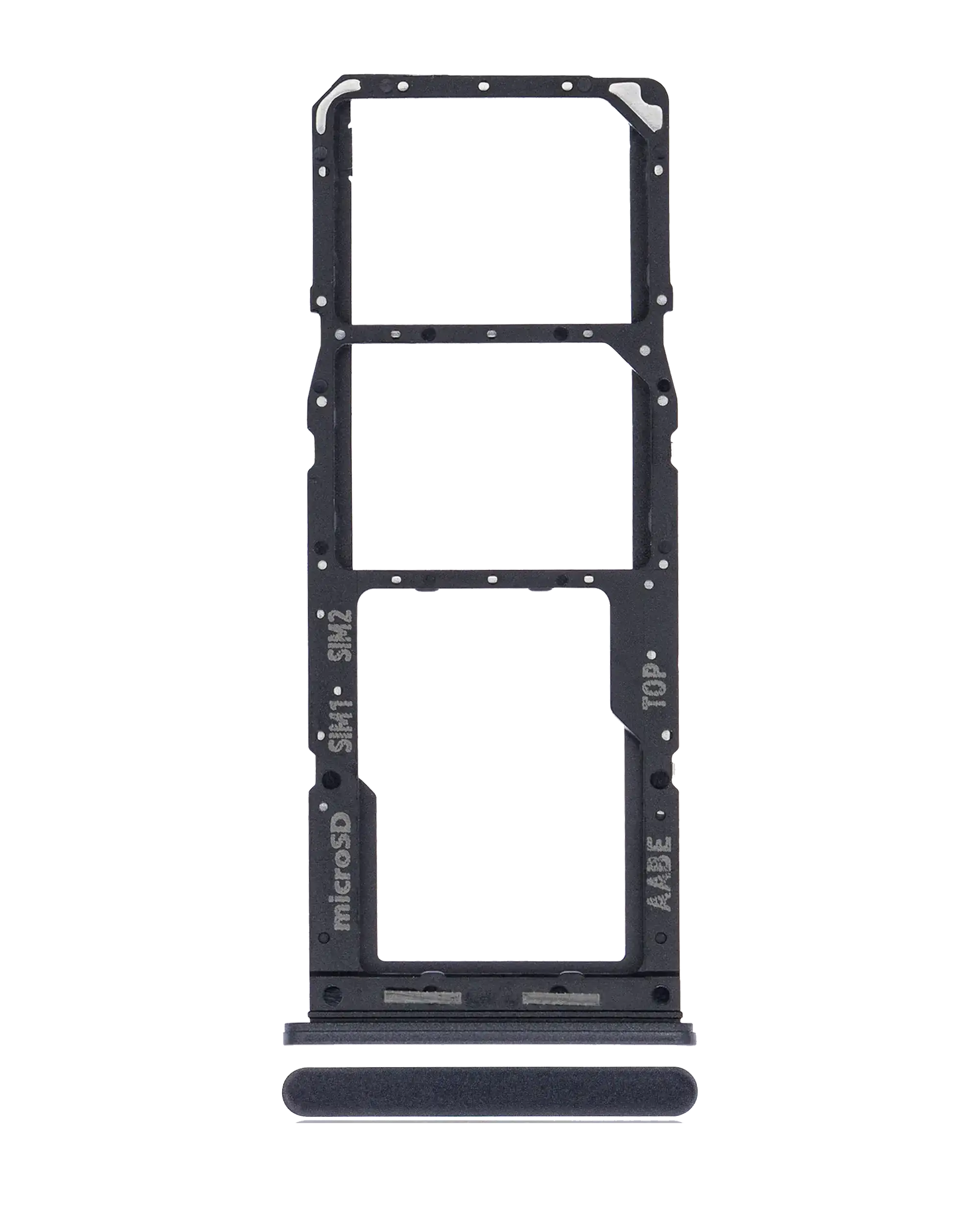 Dual Sim Card Tray For Samsung Galaxy A12 (A125 / 2020) (Black)