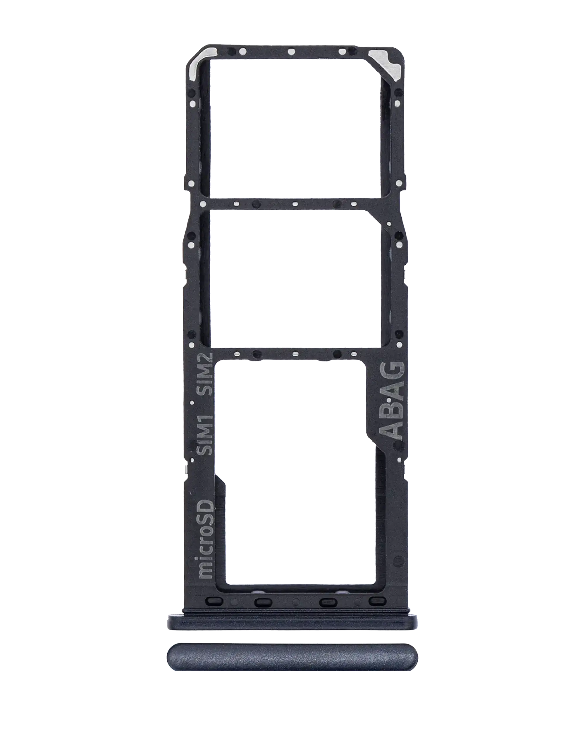 Dual Sim Card Tray For Samsung Galaxy A21S (A217 / 2020) (Black)