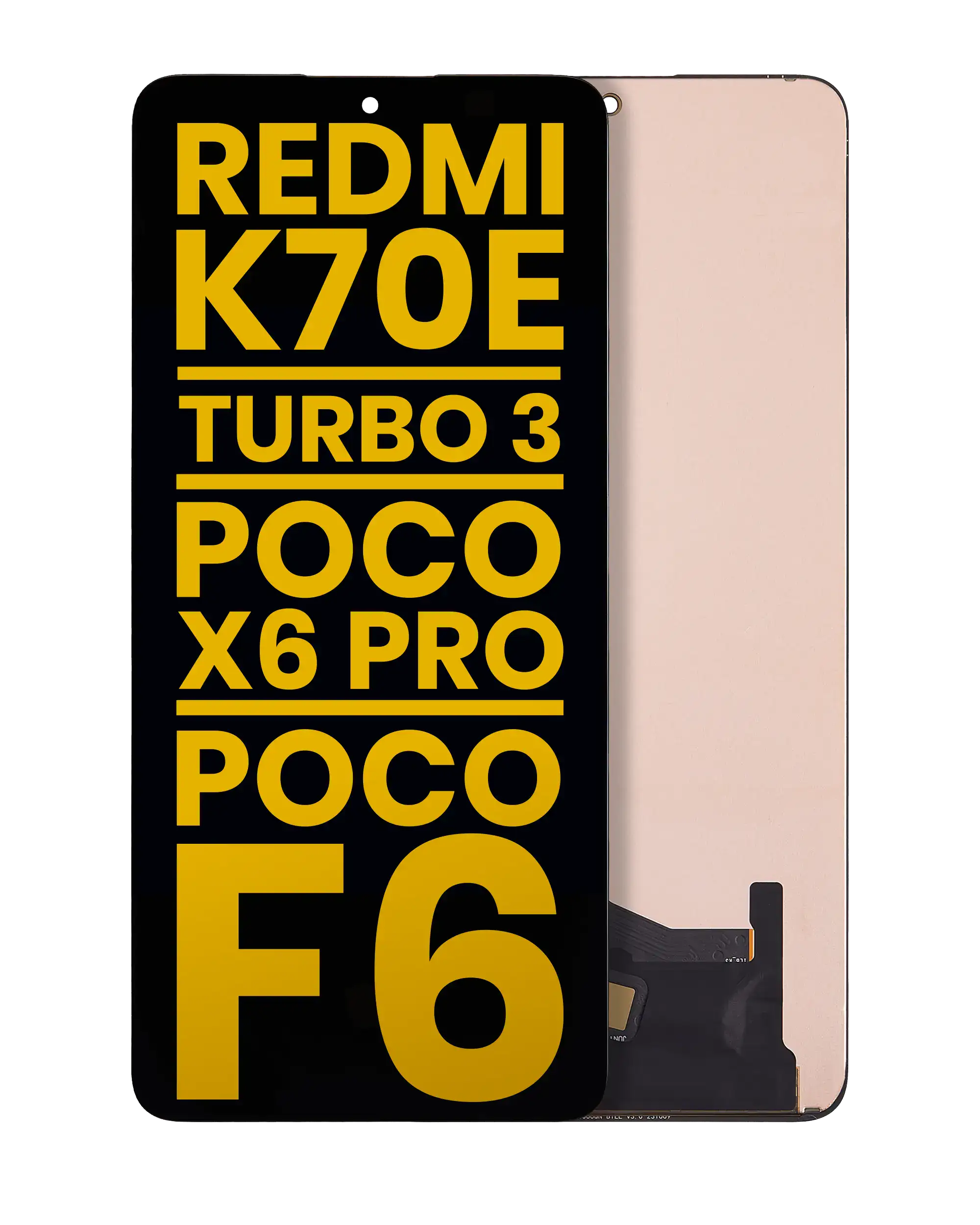 OLED Assembly Without Frame For Xiaomi Redmi K70E / Turbo 3 / Poco X6 Pro / Poco F6 (Refurbished) (All Colors)