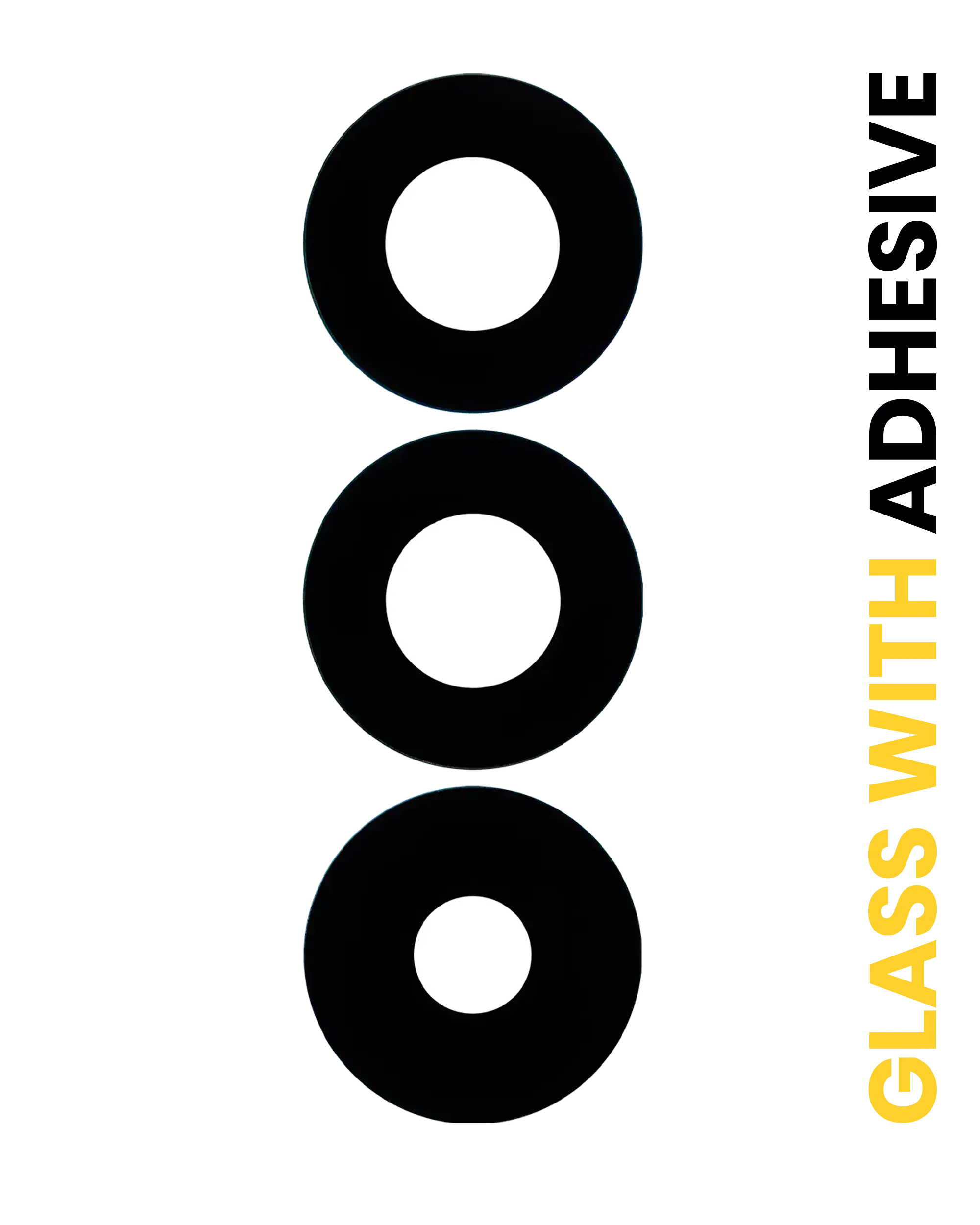Back Camera Lens (Glass Only) With Adhesive For Samsung Galaxy A25 5G (A256 / 2023) (3 Piece Set)