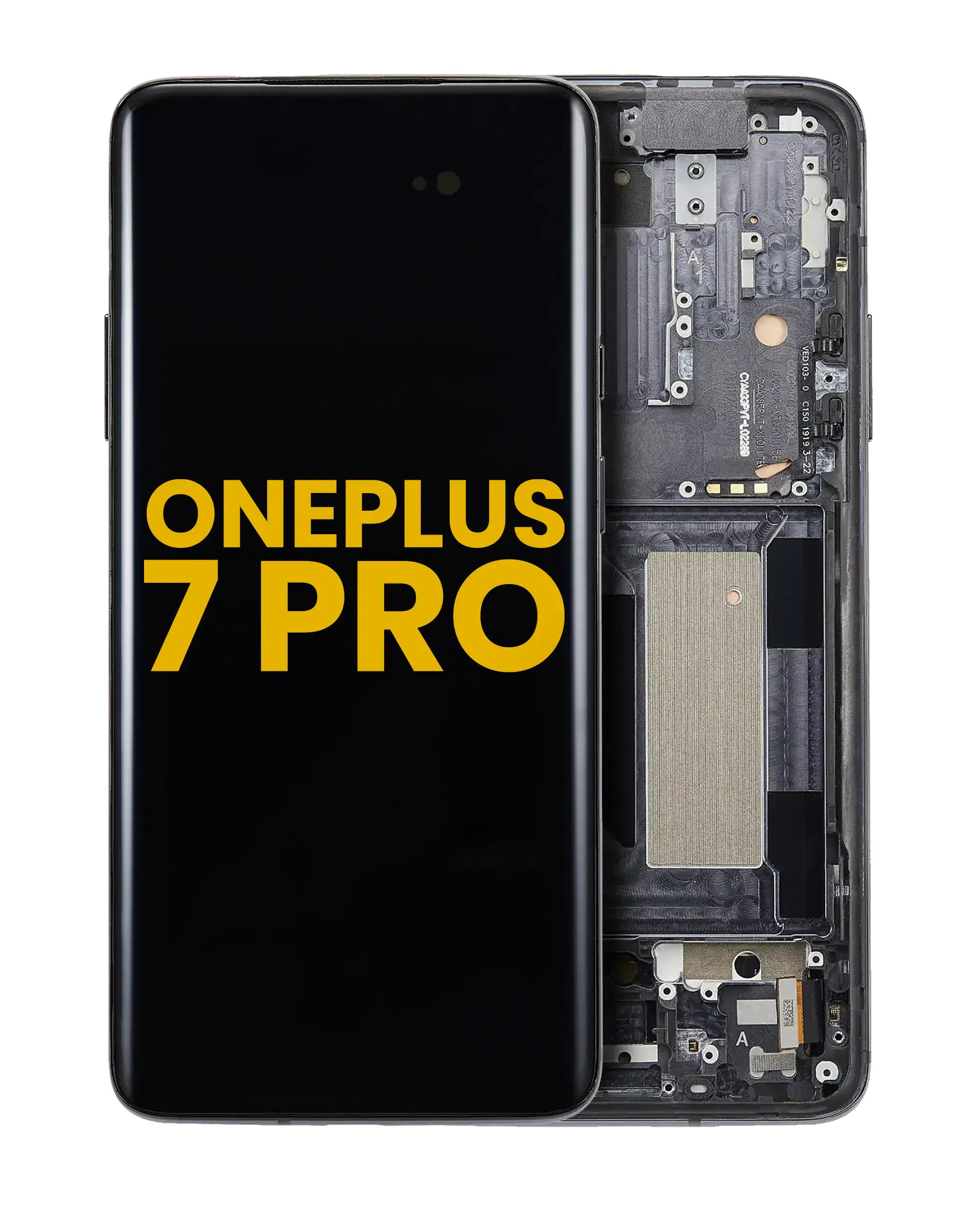 OLED Assembly With Frame For OnePlus 7 Pro (Refurbished) (Mirror Gray)
