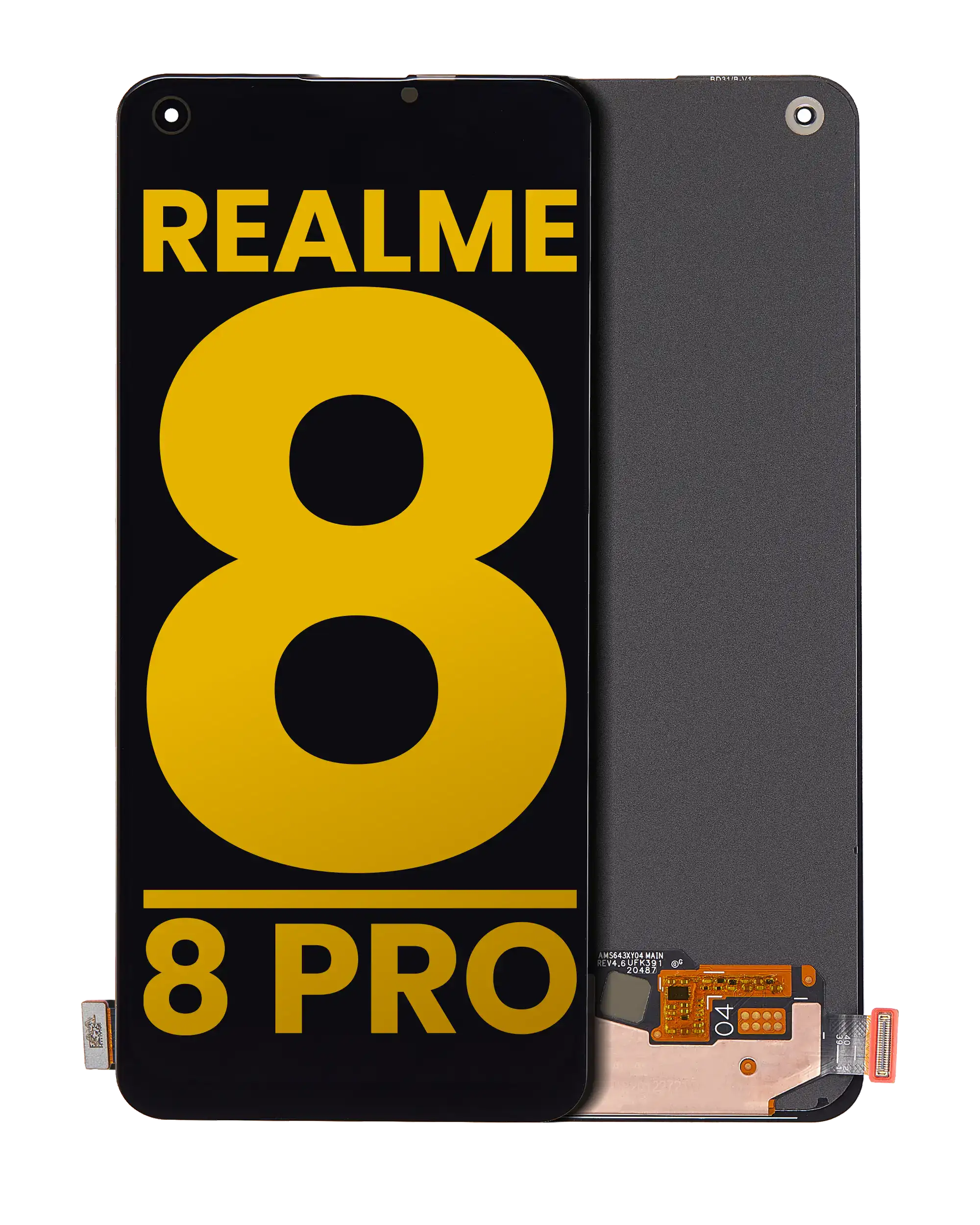 OLED Assembly Without Frame For Realme 8 / 8 Pro (Refurbished) (All Colors)