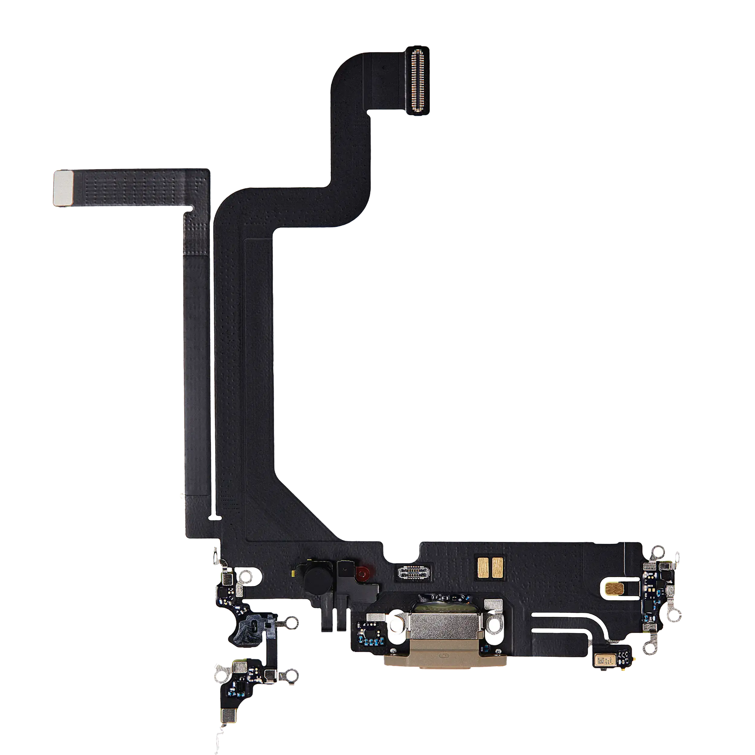 Charging Port Flex Cable For iPhone 14 Pro Max (Premium) (Gold)