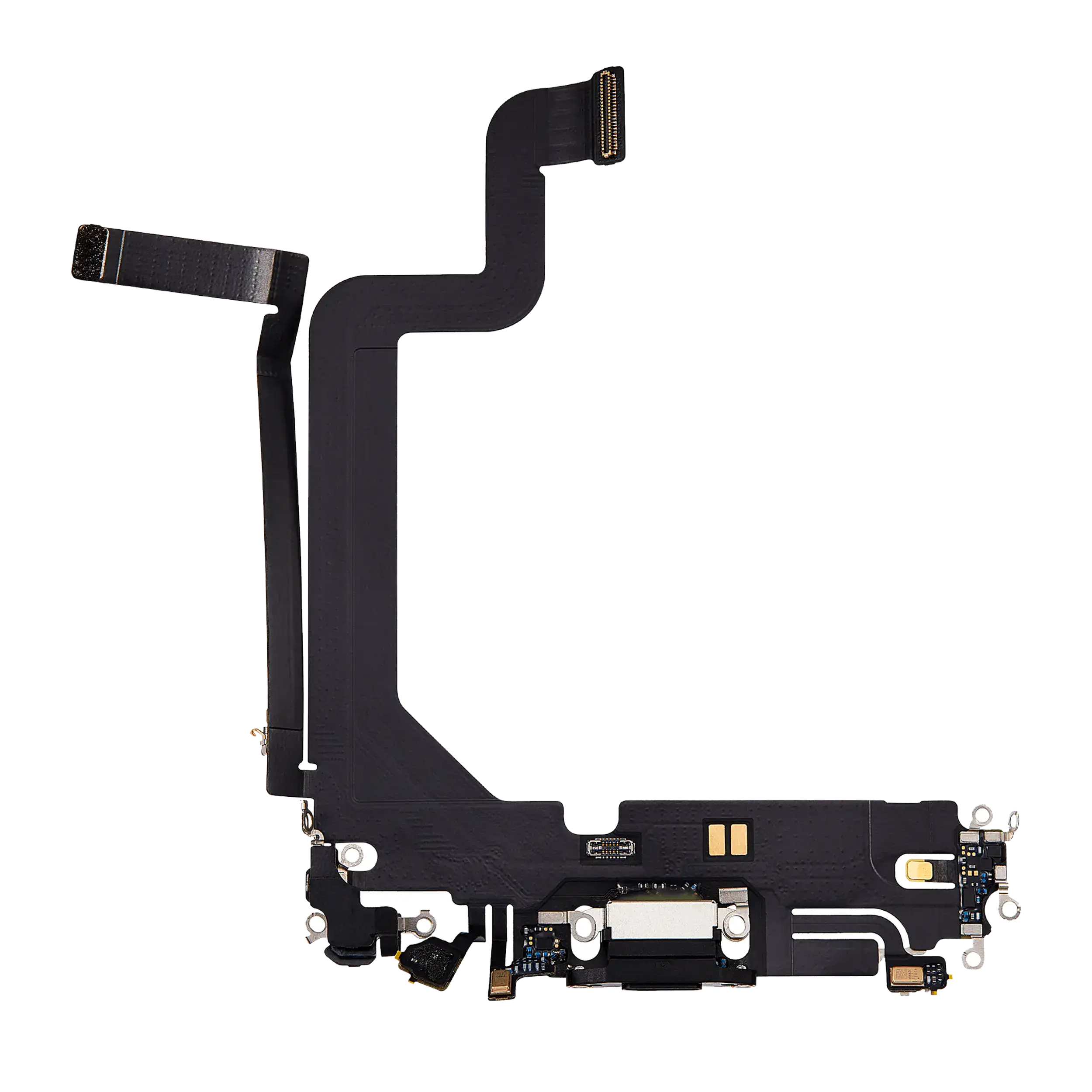 Charging Port Flex Cable For iPhone 14 Pro Max (Used OEM Pull) (Space Black)