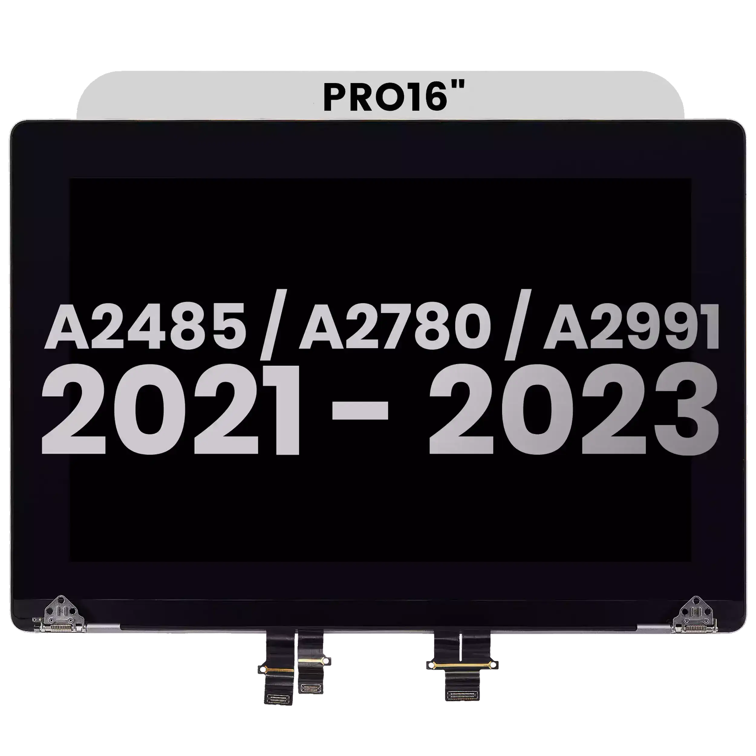 Complete LCD Display Assembly For MacBook Pro 16" A2485 (2021)  Pro /  Max  / A2780 (2023)  / A2991 (2023)   (Used OEM Pull: Grade A) (Silver)