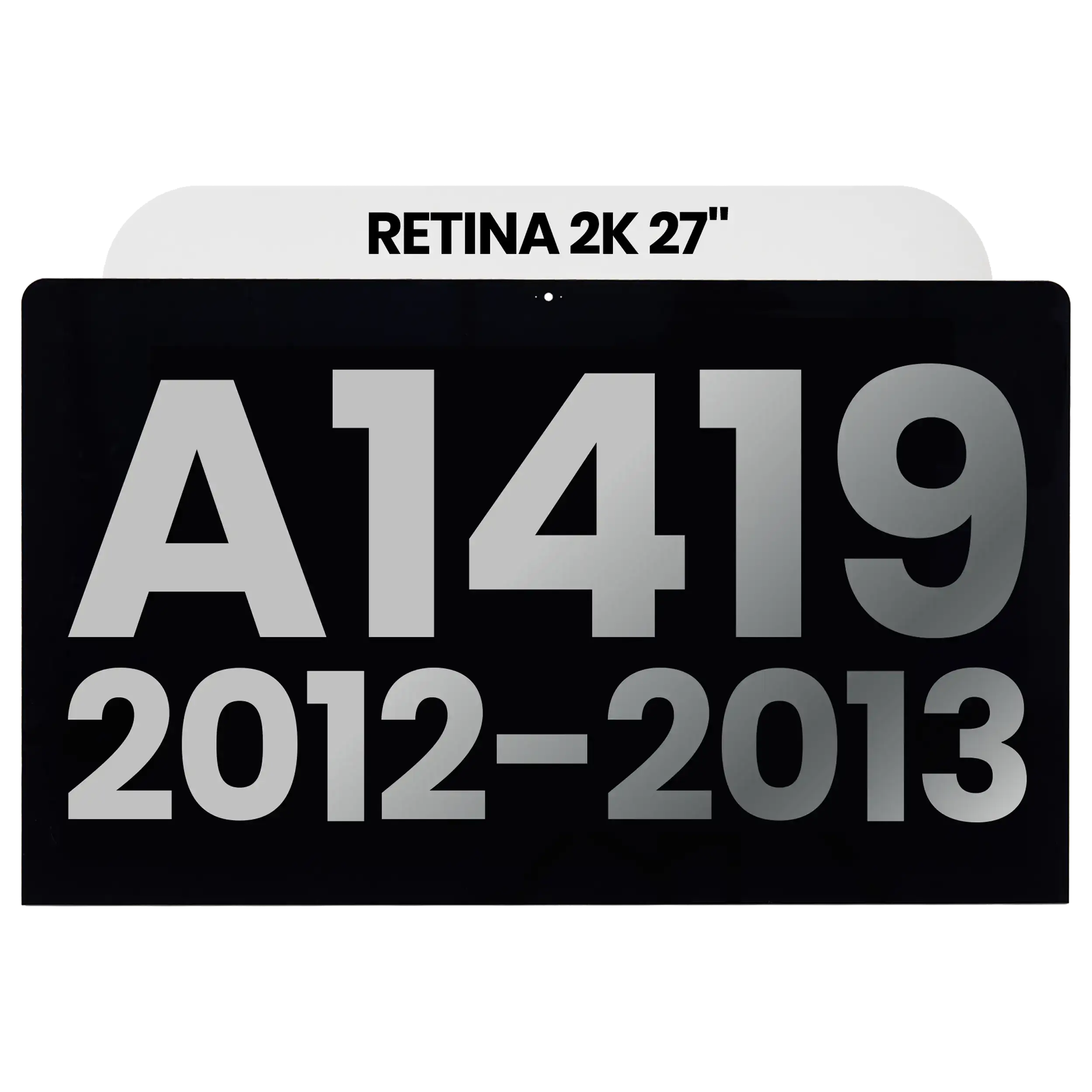 Complete LCD Display Assembly For iMac 27" 2K A1419 (2012-2013) (LM270WQ1 SDF1 / F2) (Used OEM Pull: Grade A)