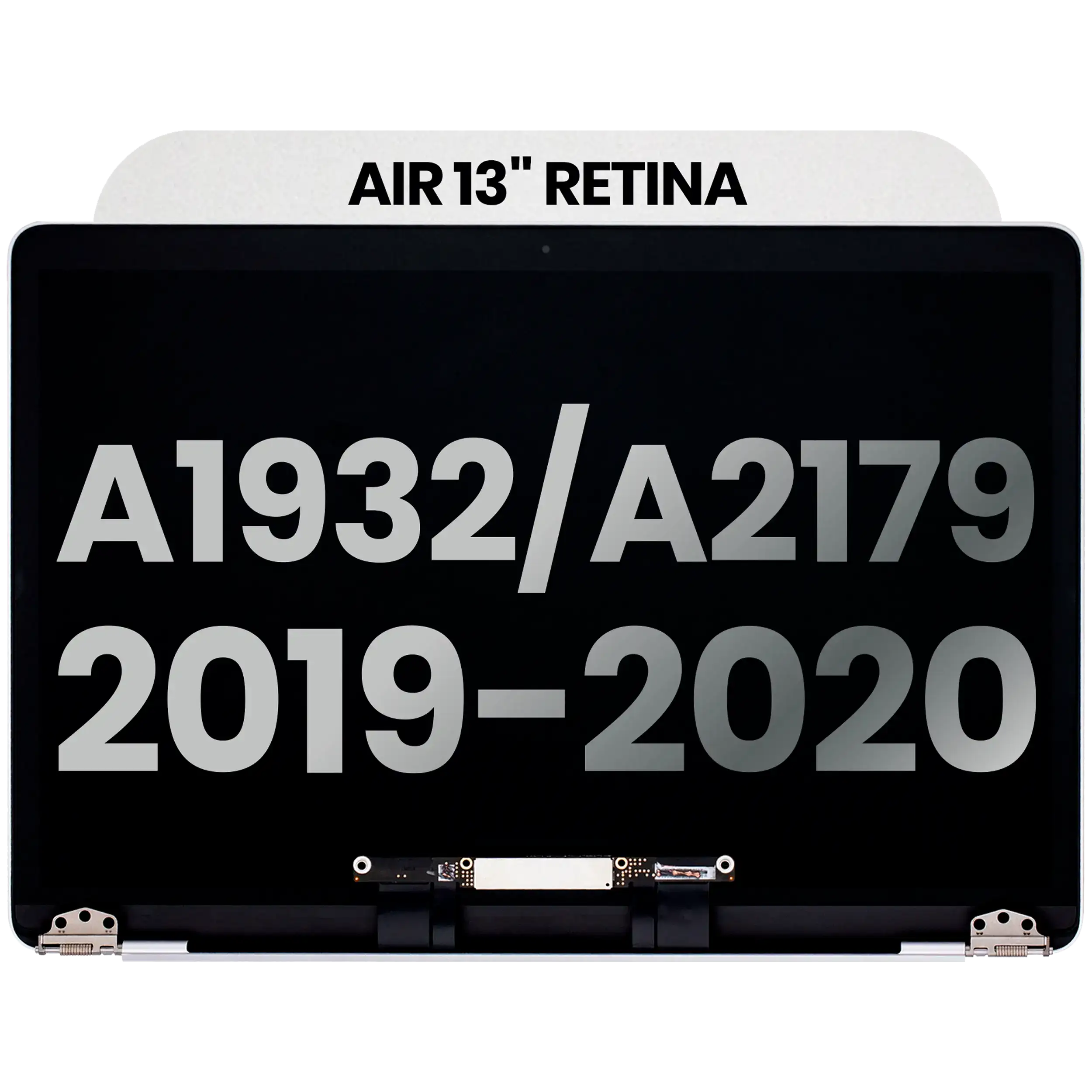 Complete LCD Display Assembly For MacBook Air 13" A1932 (2019) / A2179 (2020) (Used OEM Pull: Grade B) (Silver)