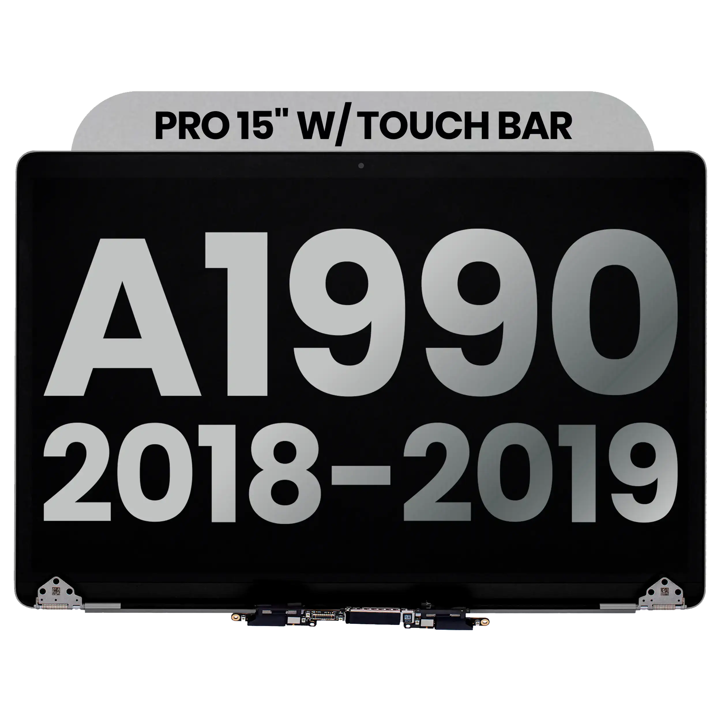 Complete LCD Display Assembly For MacBook Pro 15" A1990 (2018-2019) (Used OEM Pull: Grade B) (Space Gray)